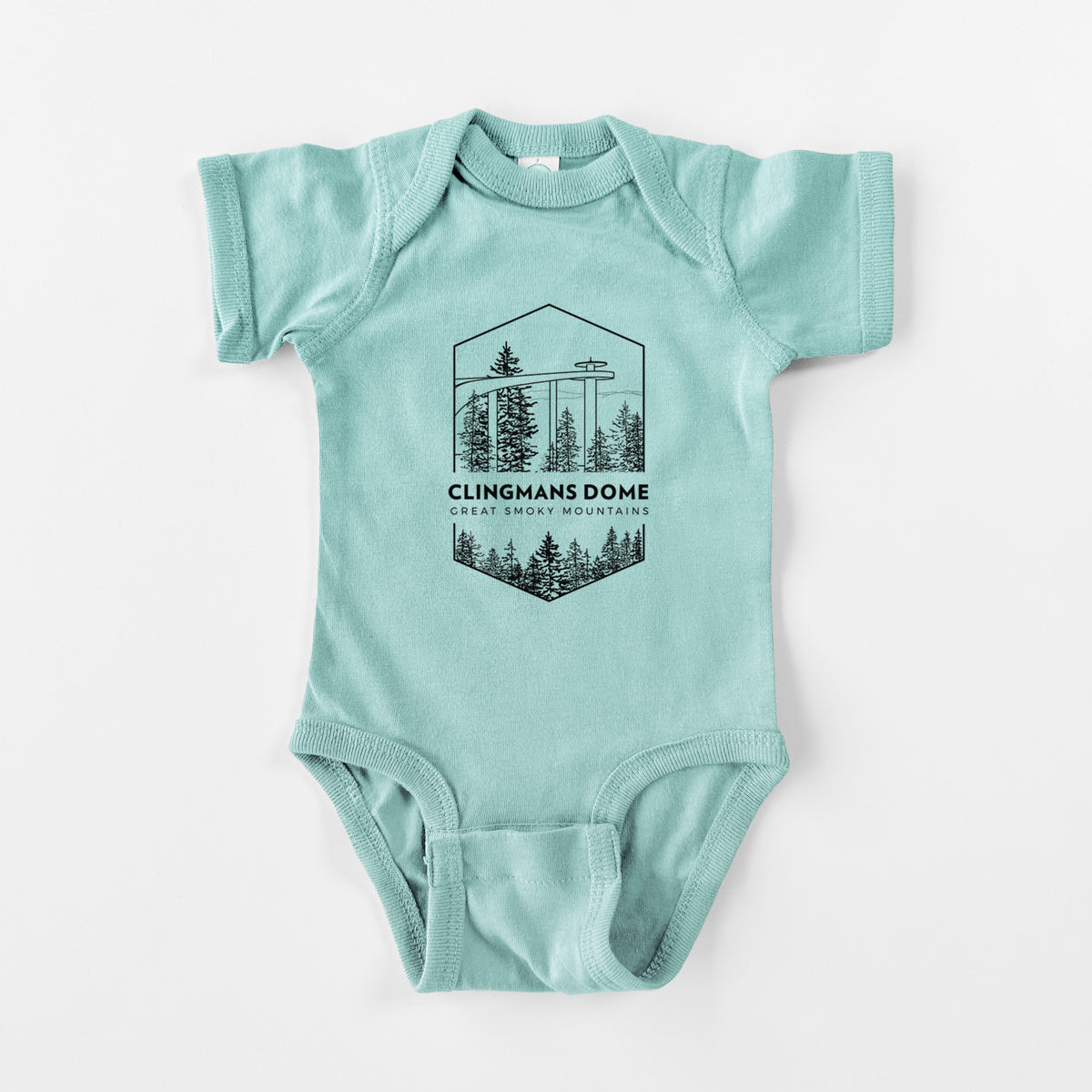 Clingmans Dome - Great Smoky Mountains National Park - Baby Fine Jersey Bodysuit