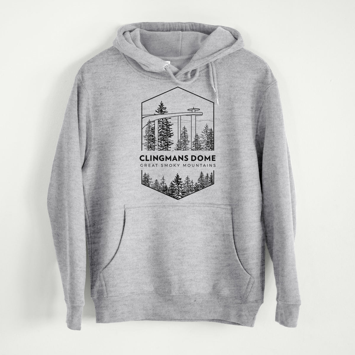 Clingmans Dome - Great Smoky Mountains National Park  - Mid-Weight Unisex Premium Blend Hoodie