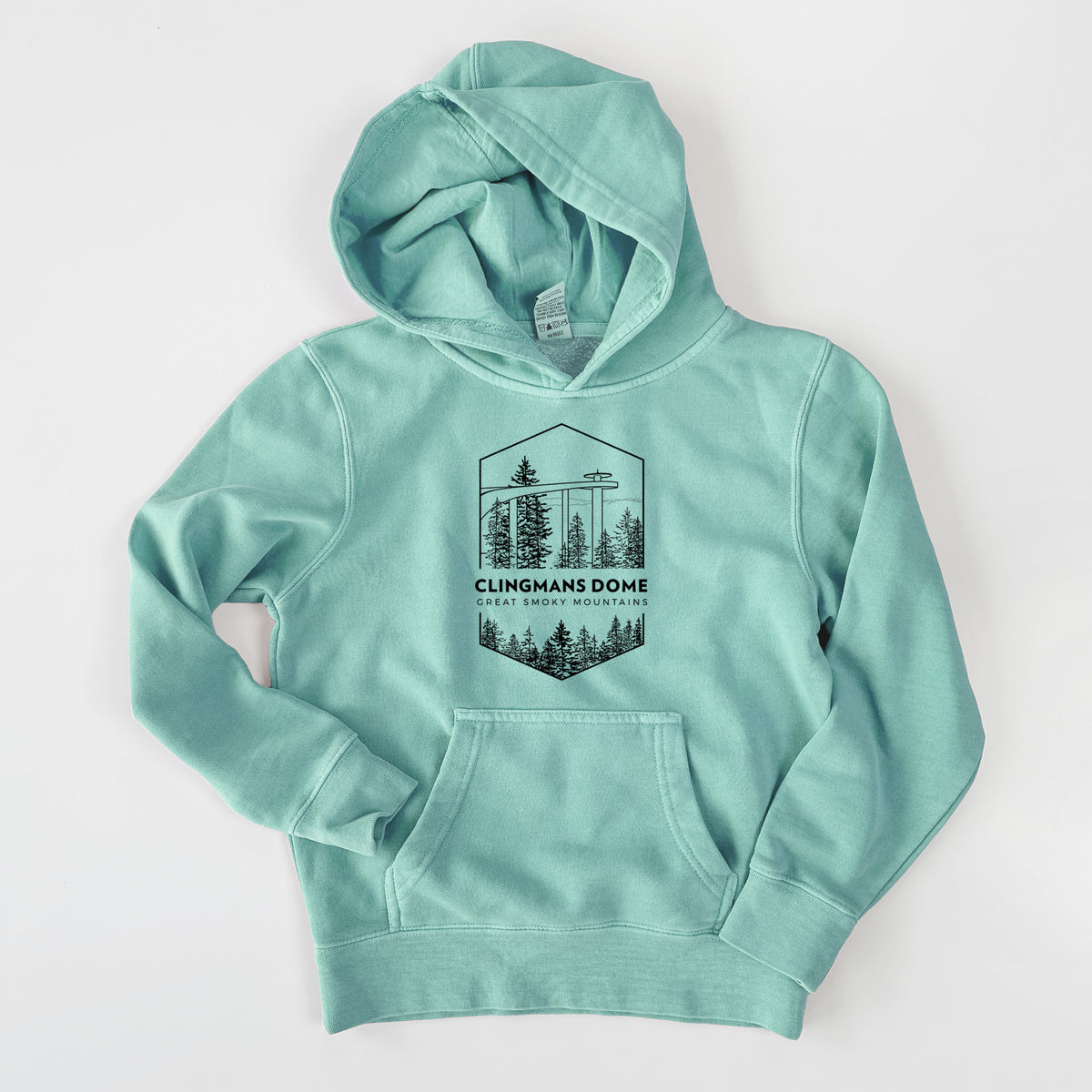 Clingmans Dome - Great Smoky Mountains National Park - Youth Pigment Dyed Hoodie