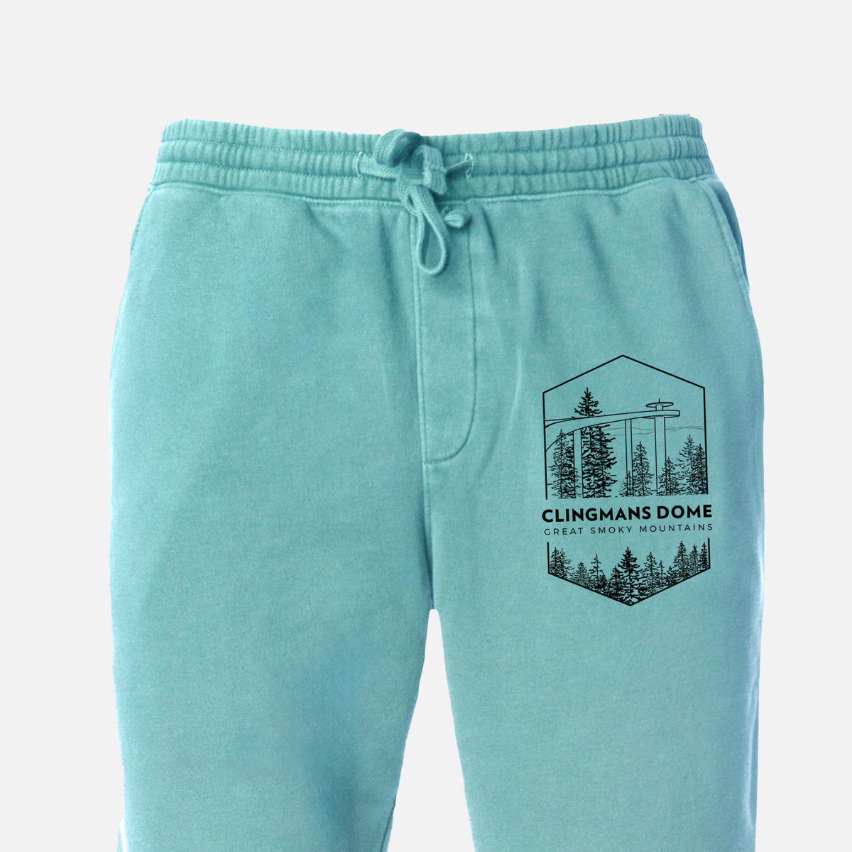 Clingmans Dome - Great Smoky Mountains National Park - Unisex Pigment Dyed Sweatpants