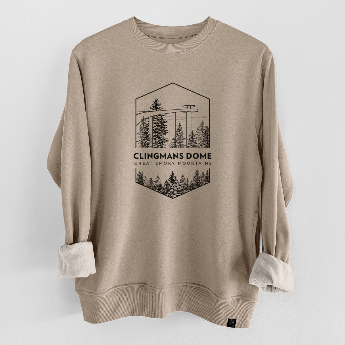 Clingmans Dome - Great Smoky Mountains National Park  - Unisex Reclaimed Crewneck Sweatshirt