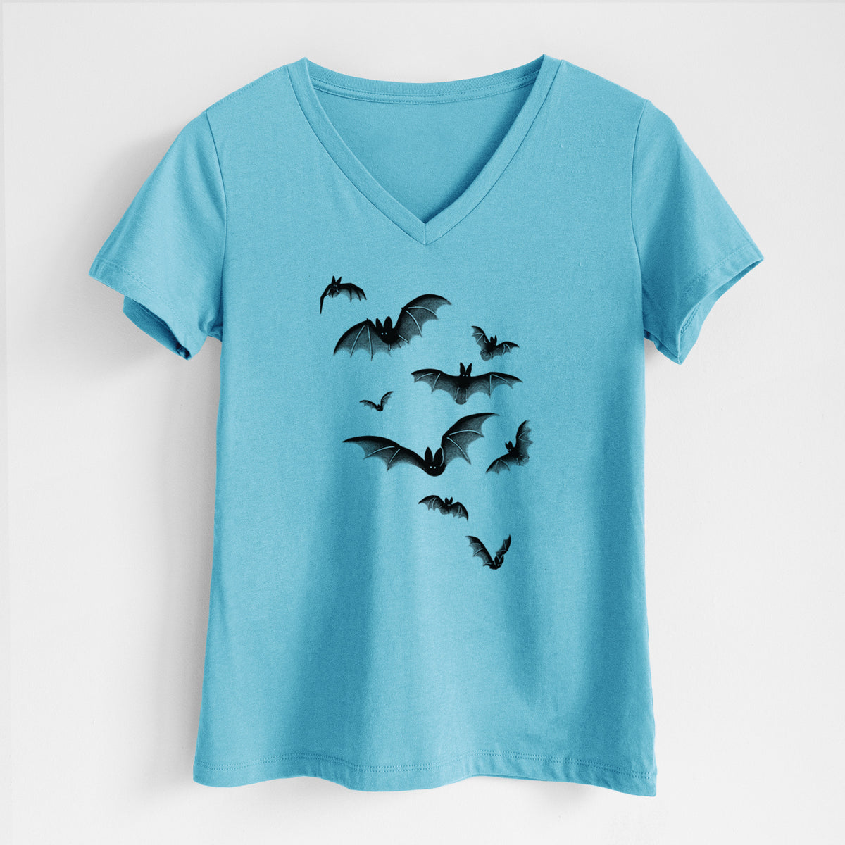 Cloud of Bats - Women's Lightweight Relaxed Fit 100% Cotton V-neck