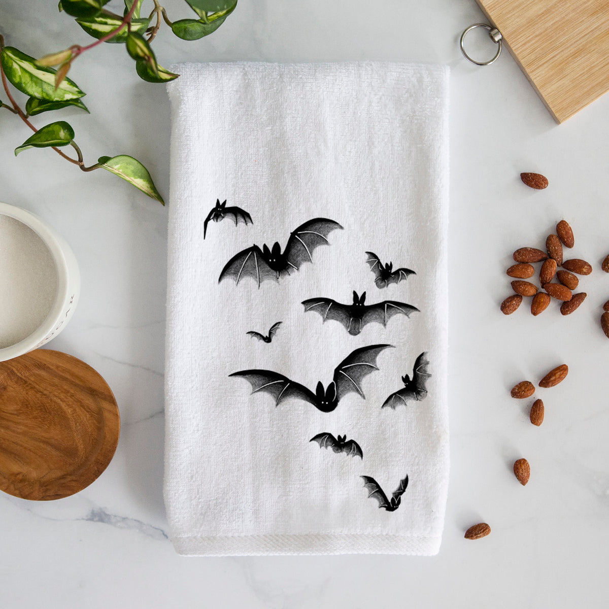 Cloud of Bats Premium Decorative Hand Towel