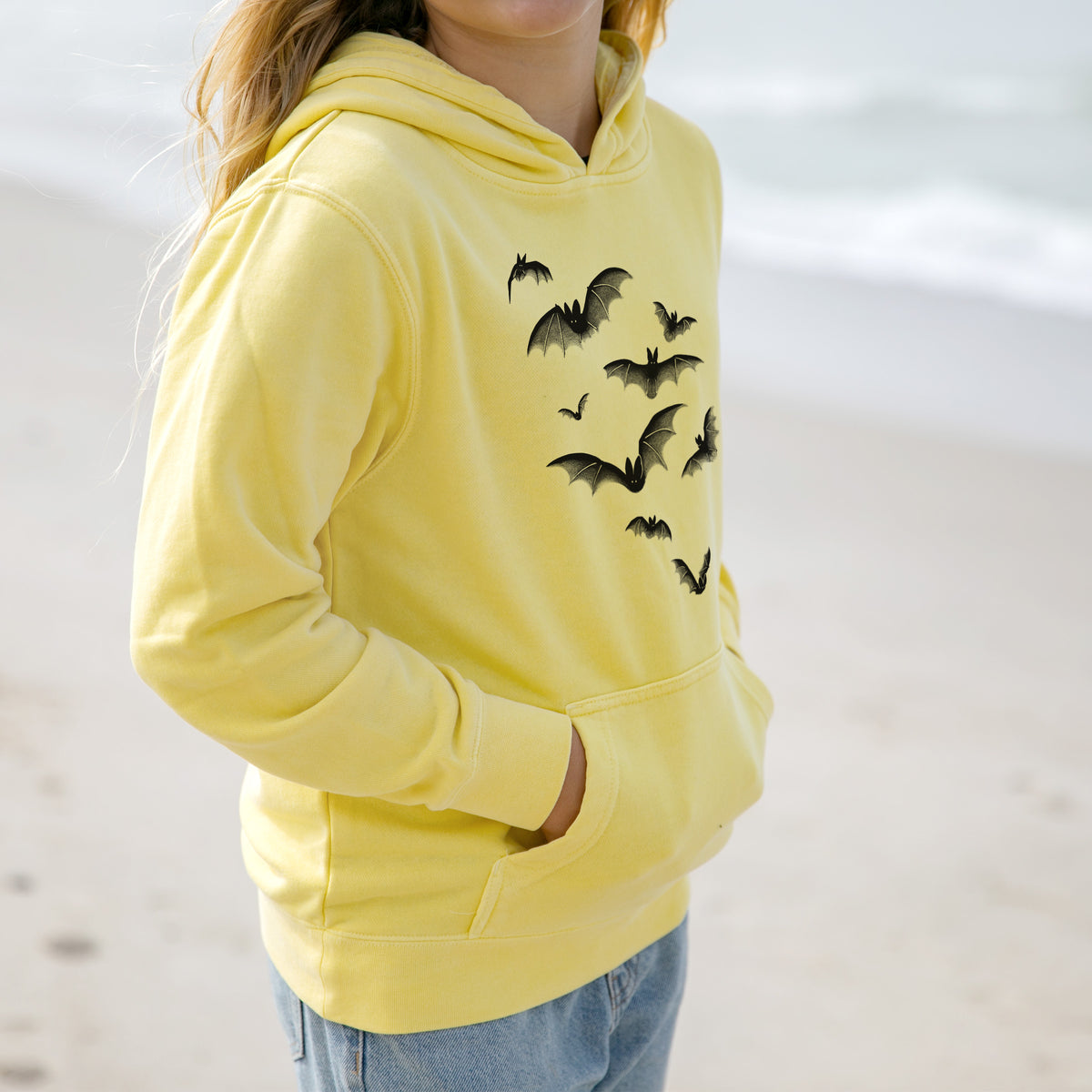 Cloud of Bats - Youth Pigment Dyed Hoodie