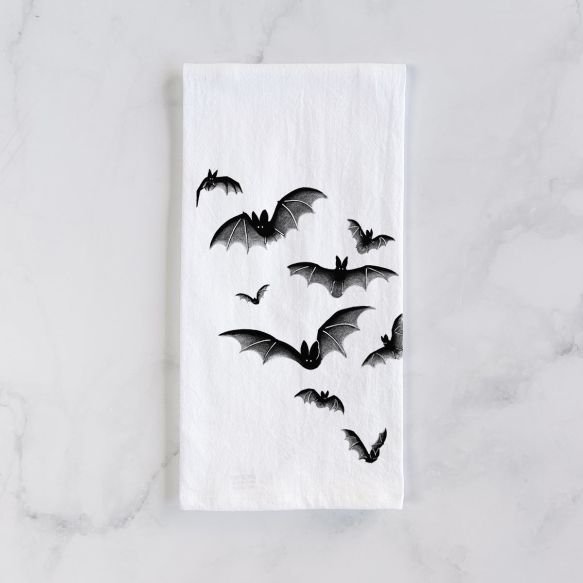 Cloud of Bats Tea Towel