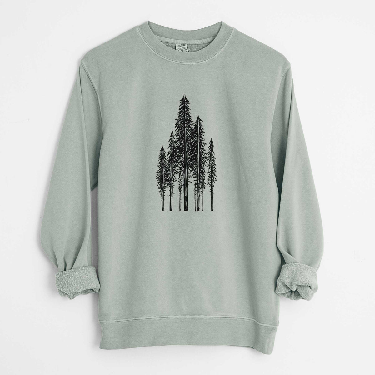 Coastal Redwoods - Unisex Pigment Dyed Crew Sweatshirt