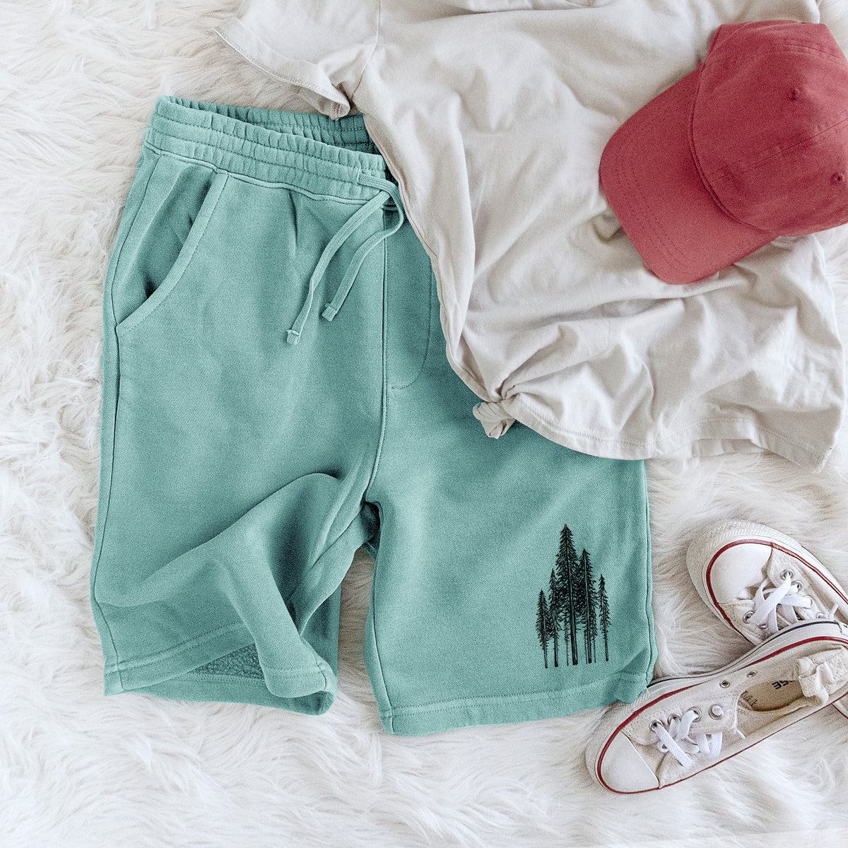 Coastal Redwoods - Unisex Pigment Dyed Shorts