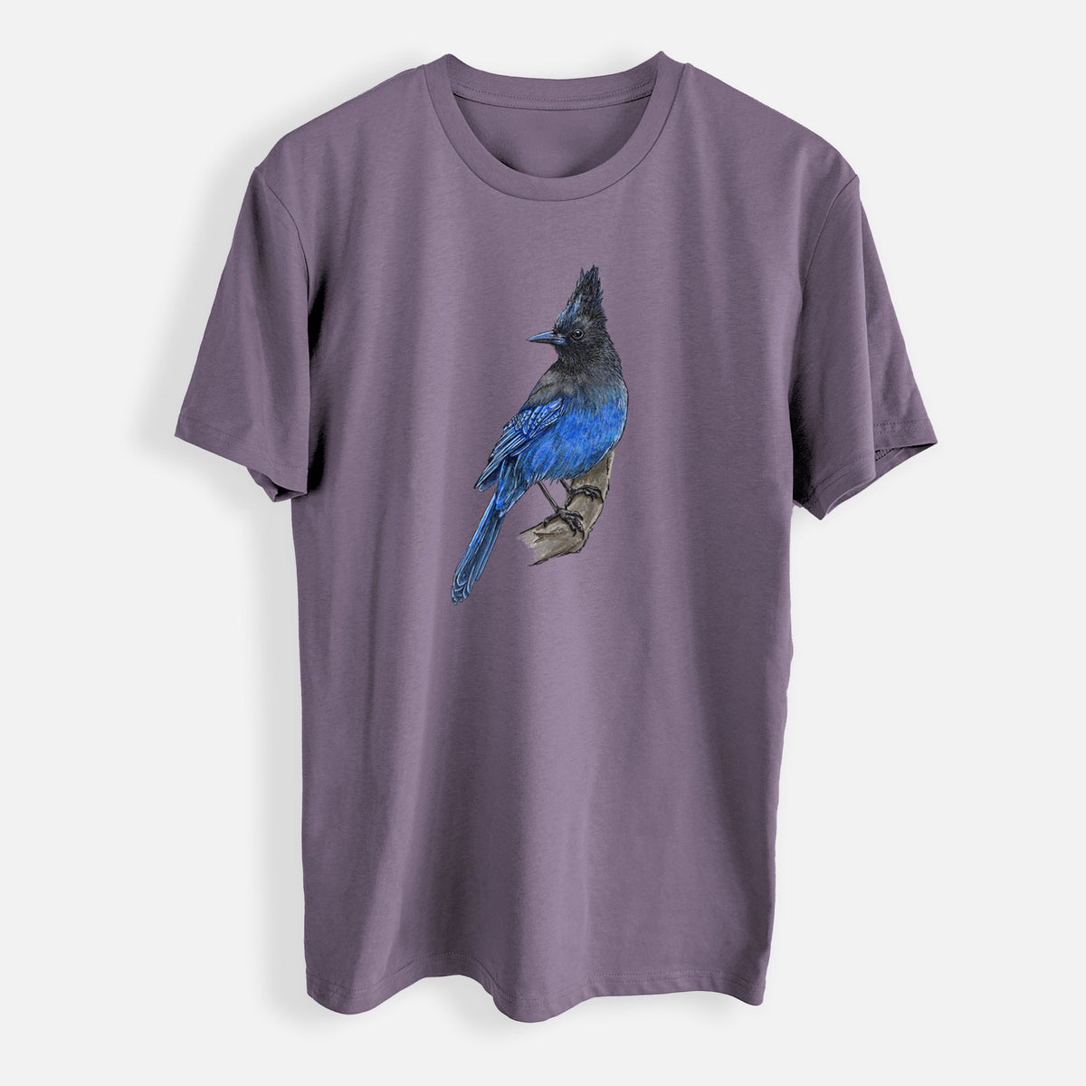 Vibrant Coastal Steller&#39;s Jay - Cyanocitta stelleri - Mens Everyday Staple Tee