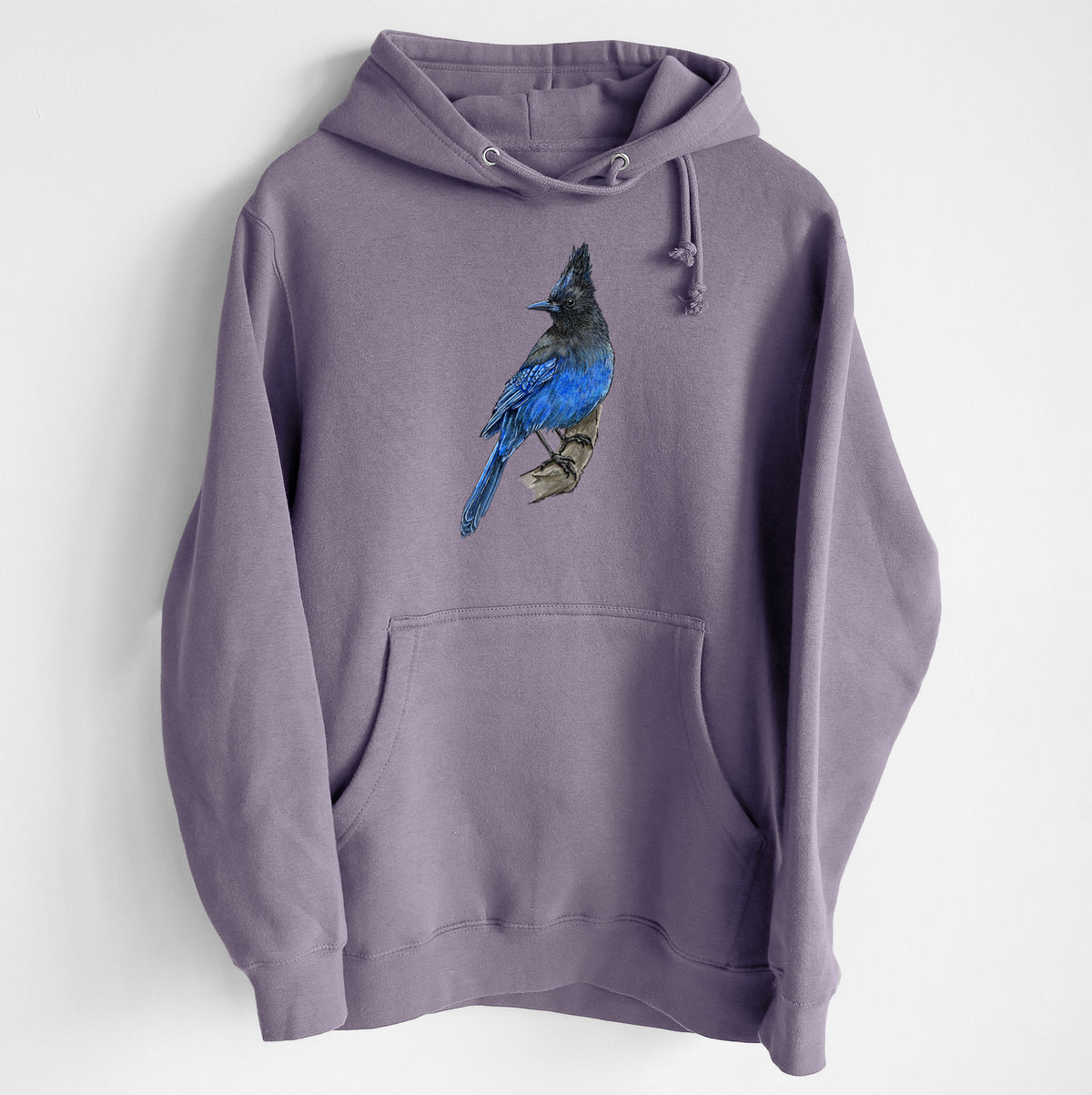 Vibrant Coastal Steller&#39;s Jay - Cyanocitta stelleri - Heavyweight Fleece Hoodie
