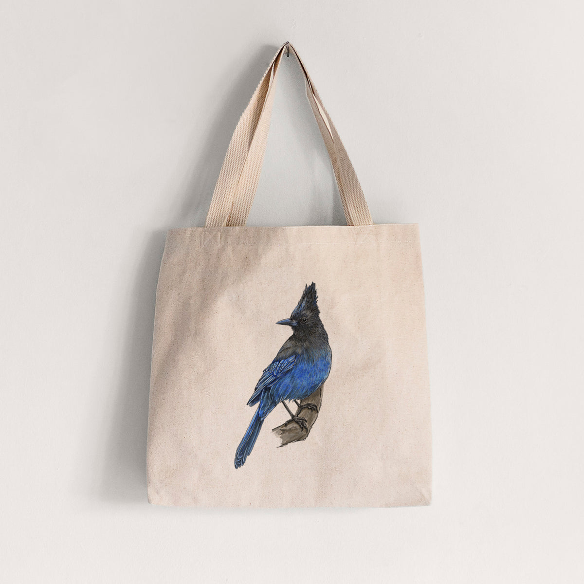 Vibrant Coastal Steller&#39;s Jay - Cyanocitta stelleri - Tote Bag