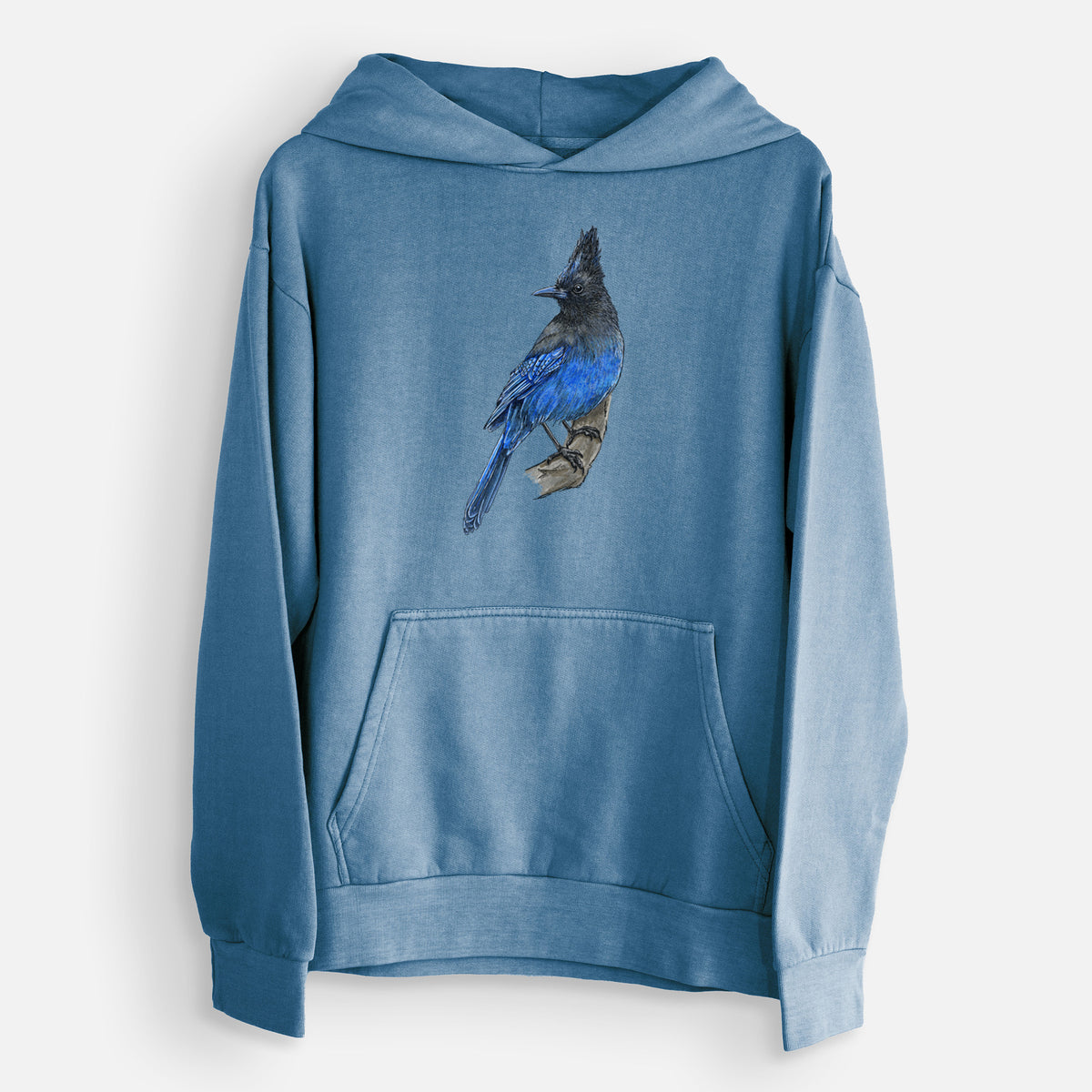 Vibrant Coastal Steller&#39;s Jay - Cyanocitta stelleri  - Urban Heavyweight Hoodie