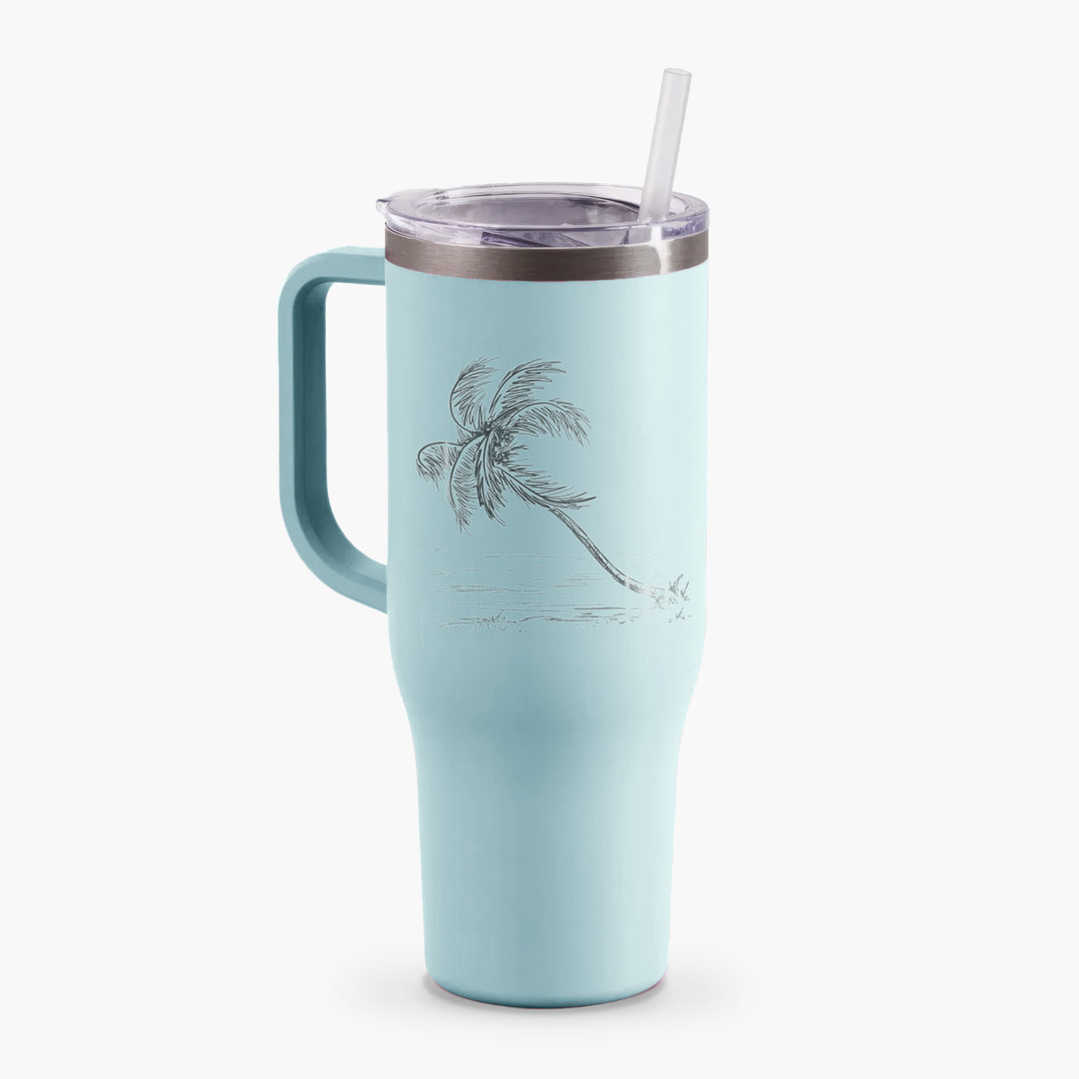 Coconut Palm - Cocos nucifera - 40oz Tumbler with Handle