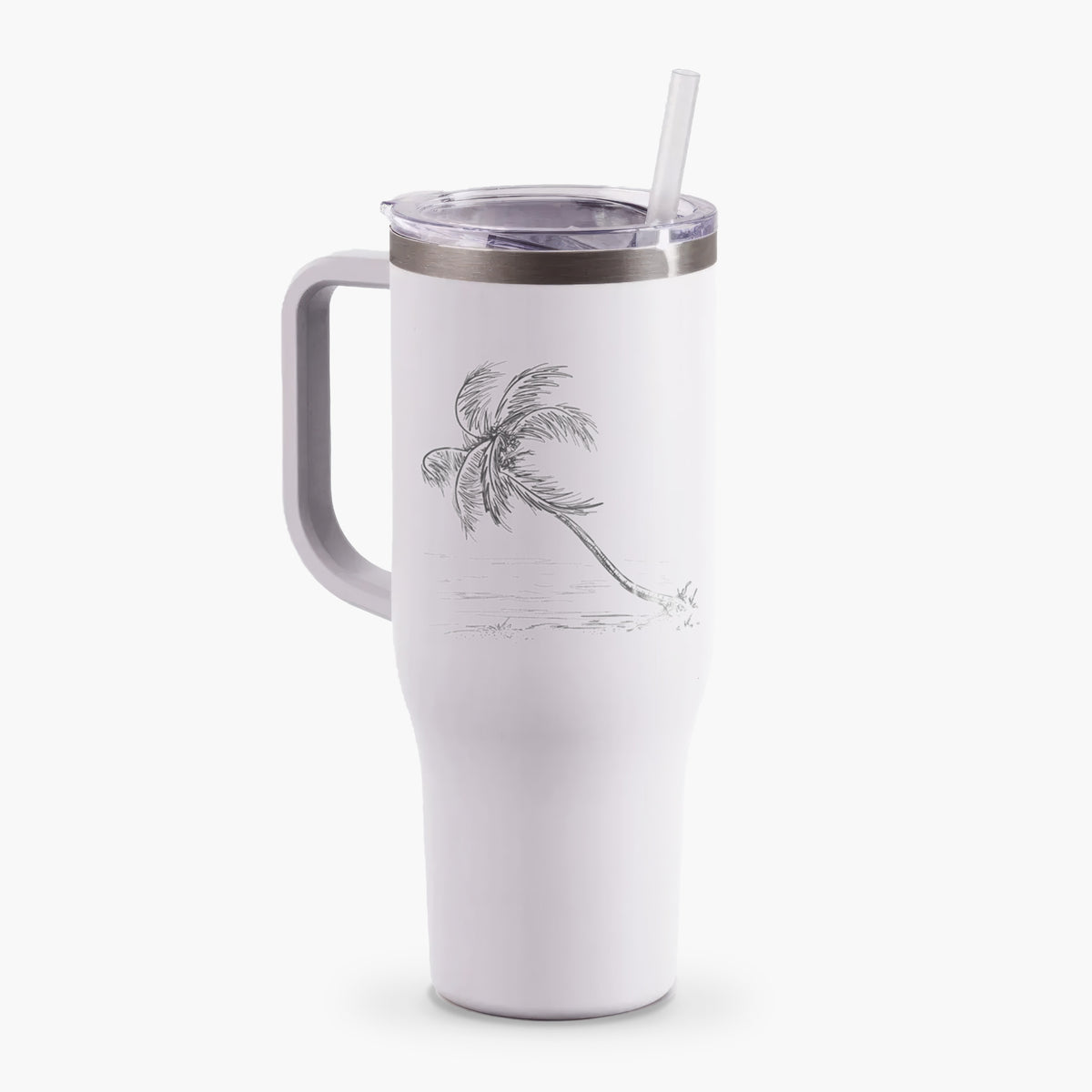 Coconut Palm - Cocos nucifera - 40oz Tumbler with Handle