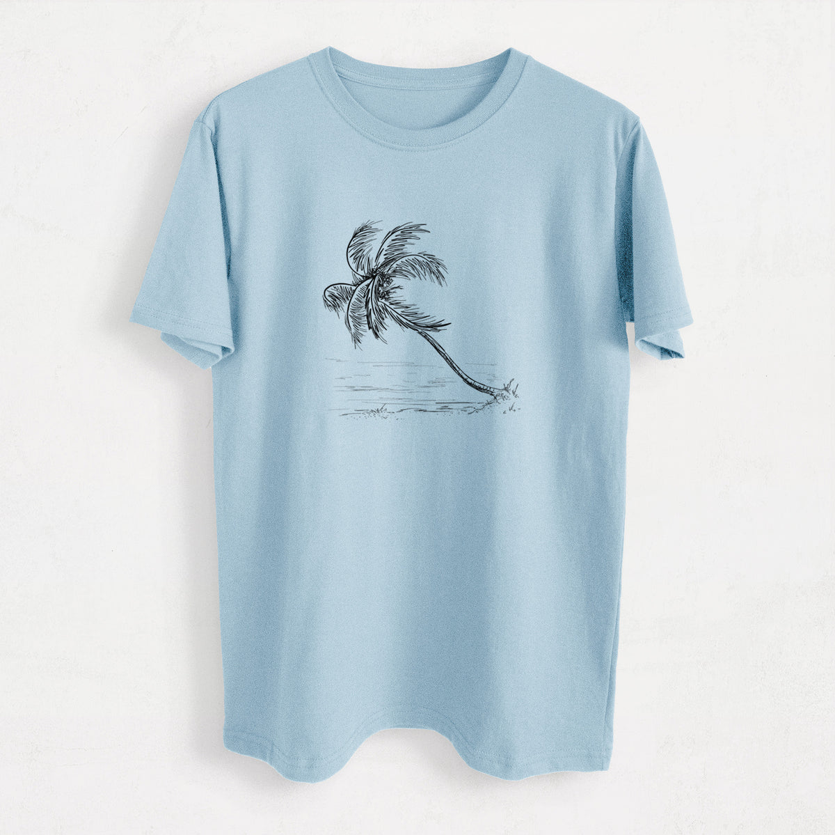 Coconut Palm - Cocos nucifera - Heavyweight Men&#39;s 100% Organic Cotton Tee