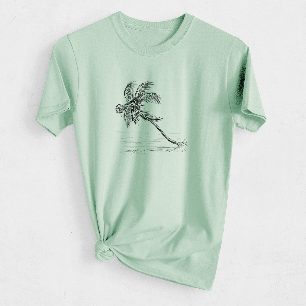 Coconut Palm - Cocos nucifera - Heavyweight Men&#39;s 100% Organic Cotton Tee