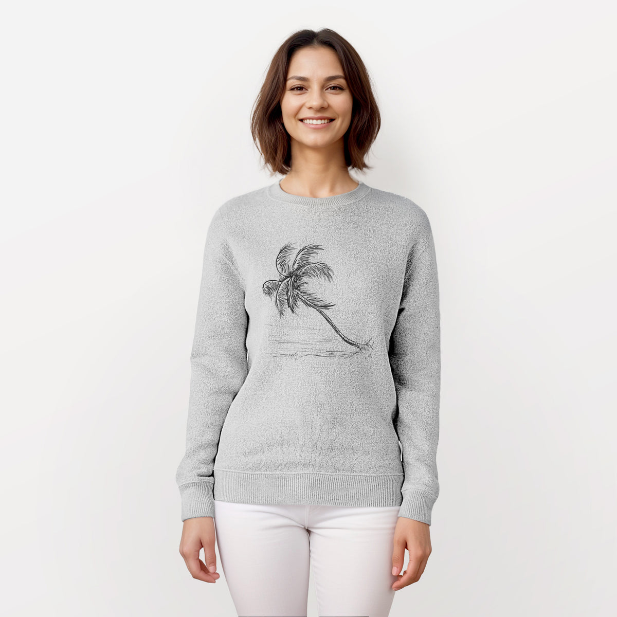 Coconut Palm - Cocos nucifera - Knit Sweatshirt