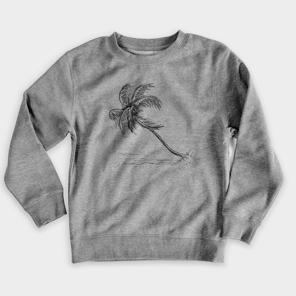 Coconut Palm - Cocos nucifera - Youth Lightweight Crewneck Sweatshirt