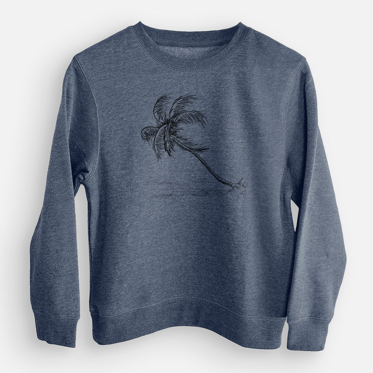 Coconut Palm - Cocos nucifera - Youth Lightweight Crewneck Sweatshirt