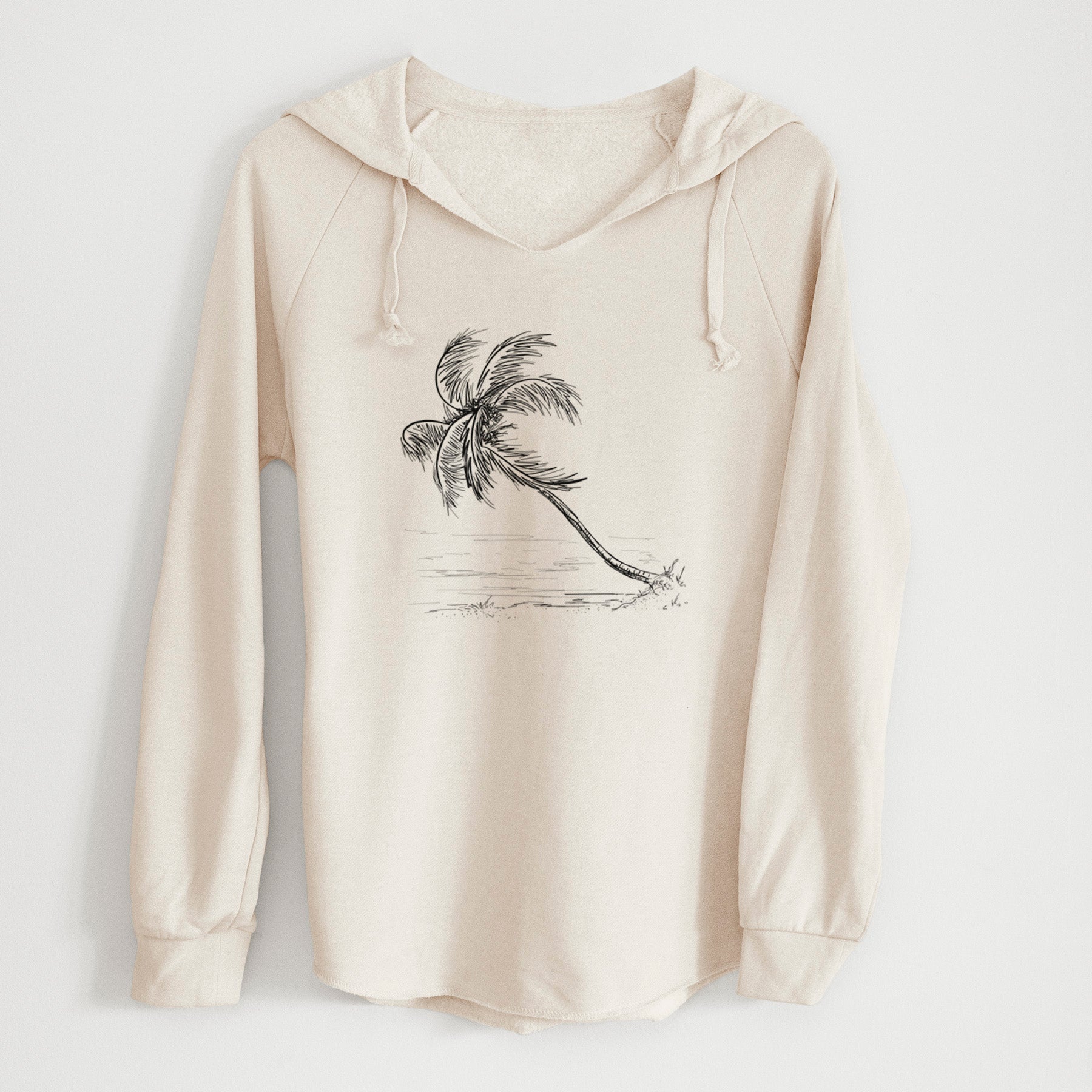 Coconut Palm - Cocos nucifera - Cali Wave Hooded Sweatshirt