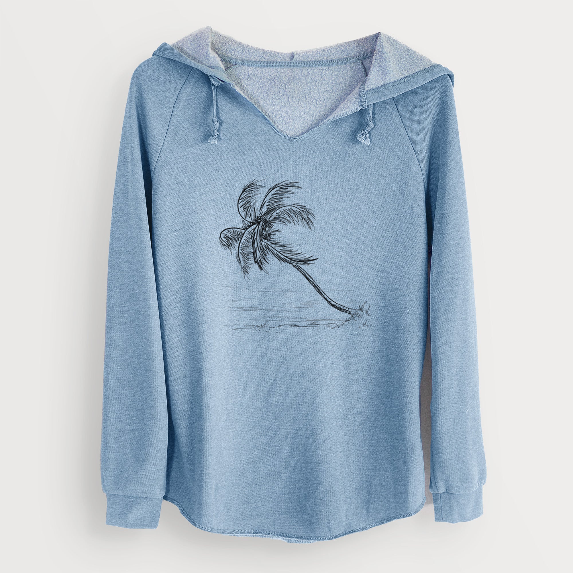 Coconut Palm - Cocos nucifera - Cali Wave Hooded Sweatshirt