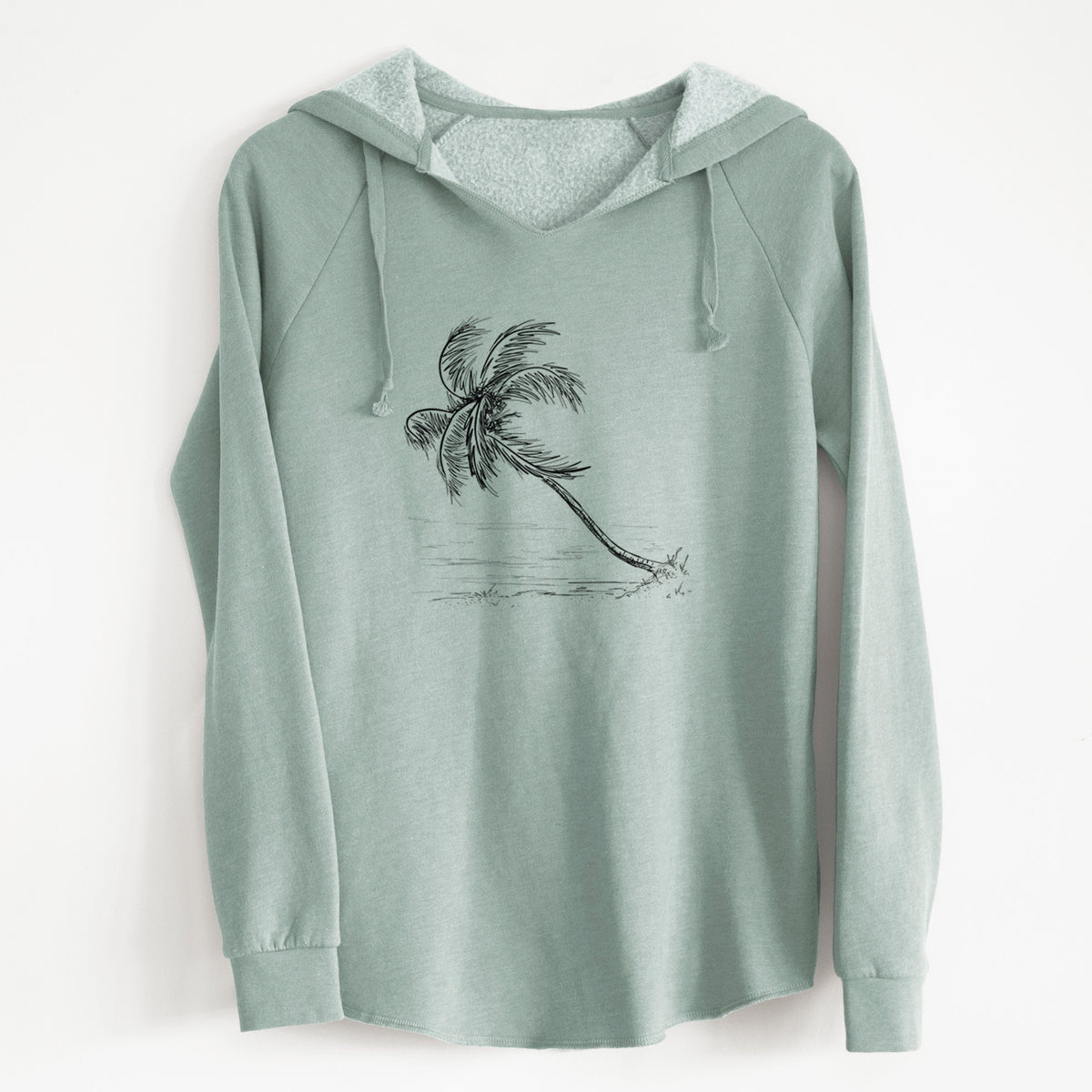 Coconut Palm - Cocos nucifera - Cali Wave Hooded Sweatshirt