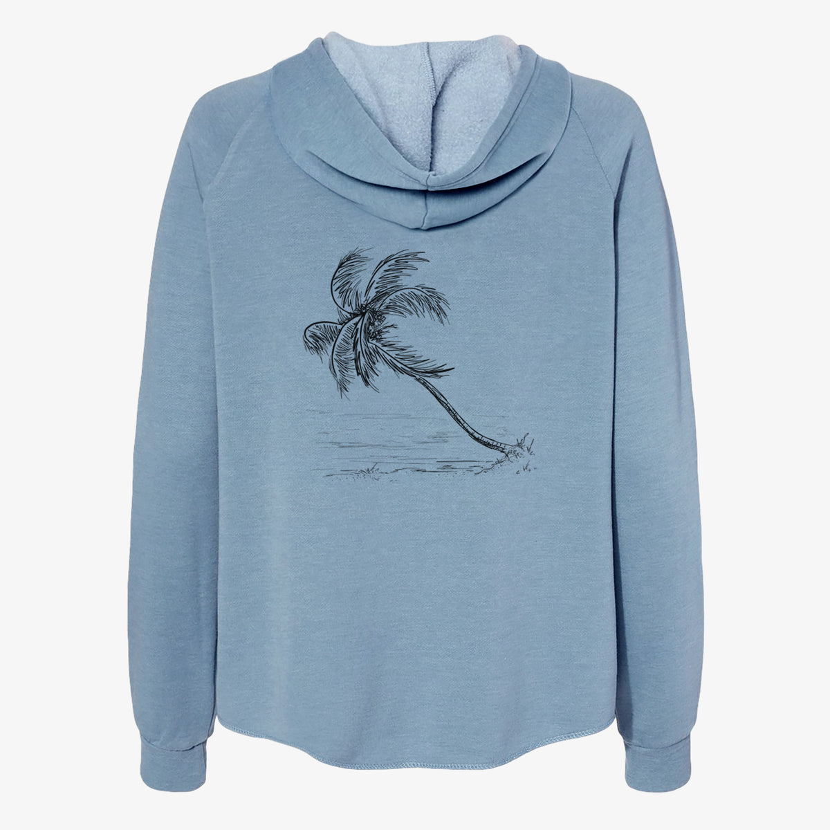 Coconut Palm - Cocos nucifera - Women's Cali Wave Zip-Up Sweatshirt
