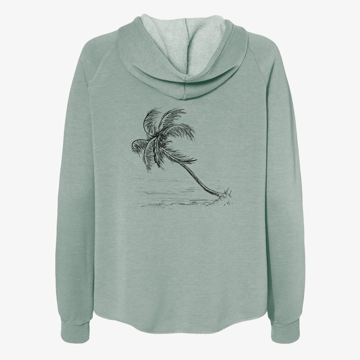 Coconut Palm - Cocos nucifera - Women&#39;s Cali Wave Zip-Up Sweatshirt