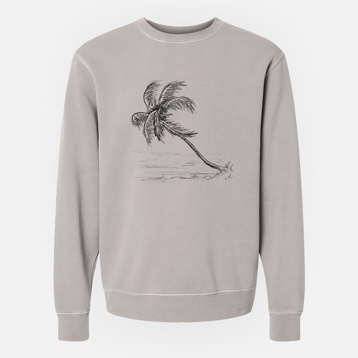 Coconut Palm - Cocos nucifera - Unisex Pigment Dyed Crew Sweatshirt