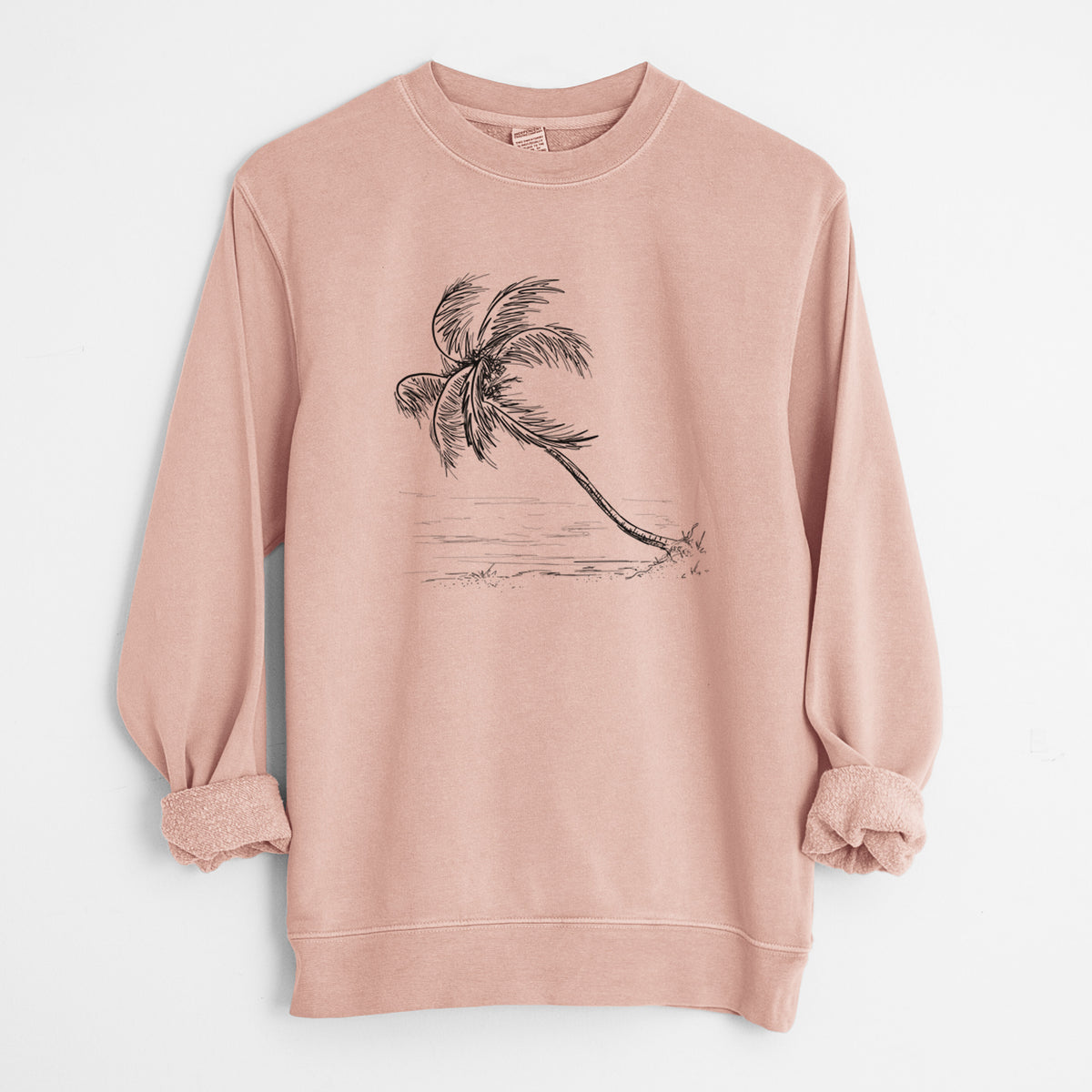 Coconut Palm - Cocos nucifera - Unisex Pigment Dyed Crew Sweatshirt