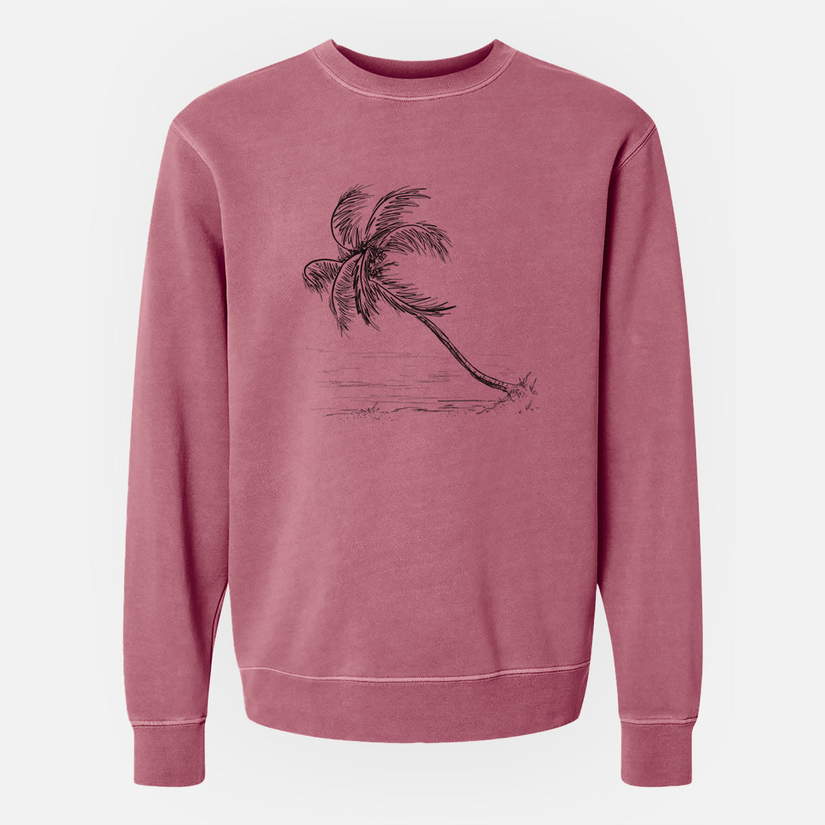 Coconut Palm - Cocos nucifera - Unisex Pigment Dyed Crew Sweatshirt
