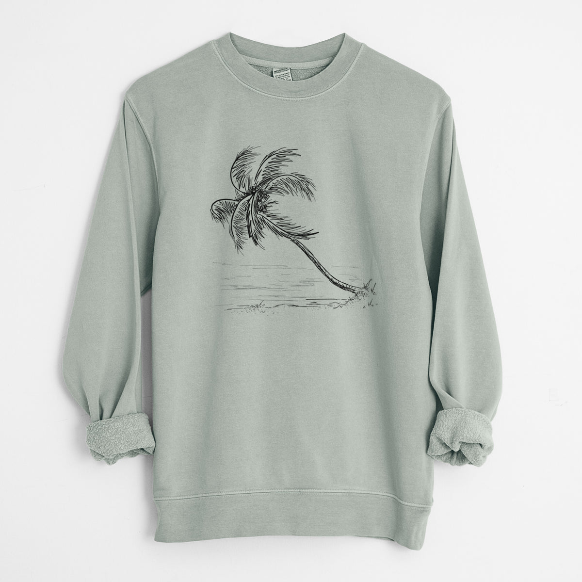 Coconut Palm - Cocos nucifera - Unisex Pigment Dyed Crew Sweatshirt