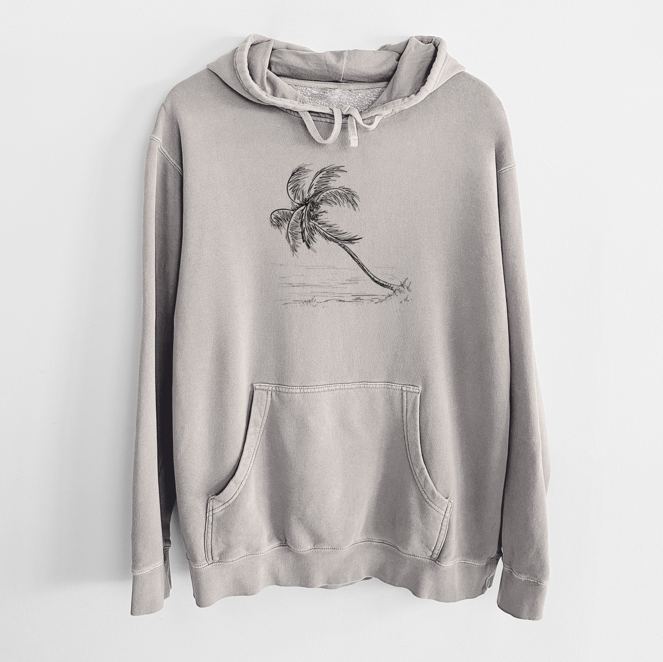 Coconut Palm - Cocos nucifera - Unisex Pigment Dyed Hoodie