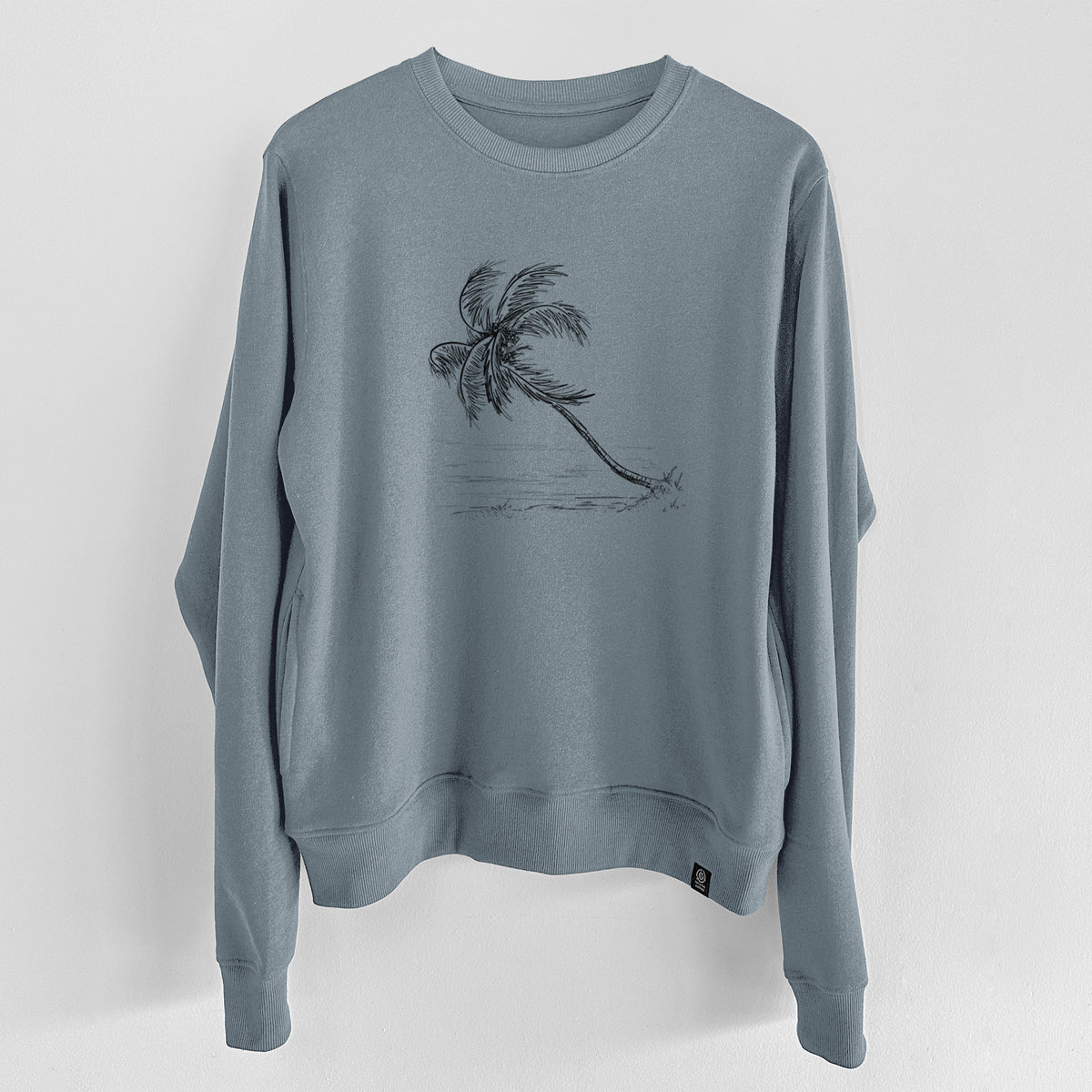 Coconut Palm - Cocos nucifera  - Unisex Reclaimed Crewneck Sweatshirt