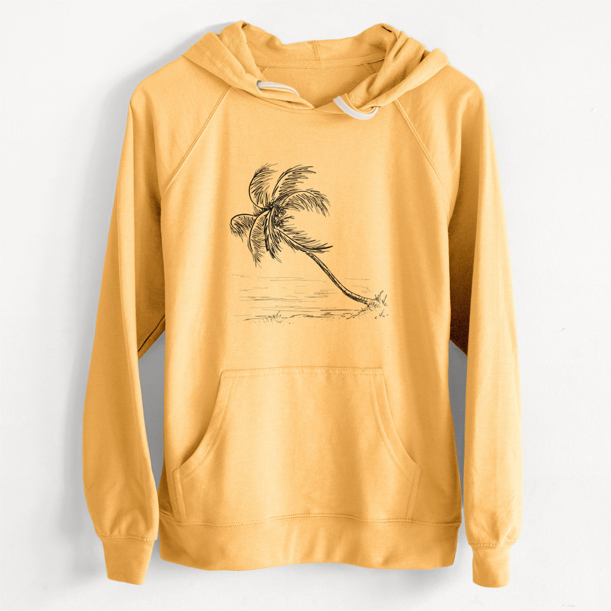 CLEARANCE - Coconut Palm - Cocos nucifera  - Unisex Slim Fit Loopback Terry Hoodie