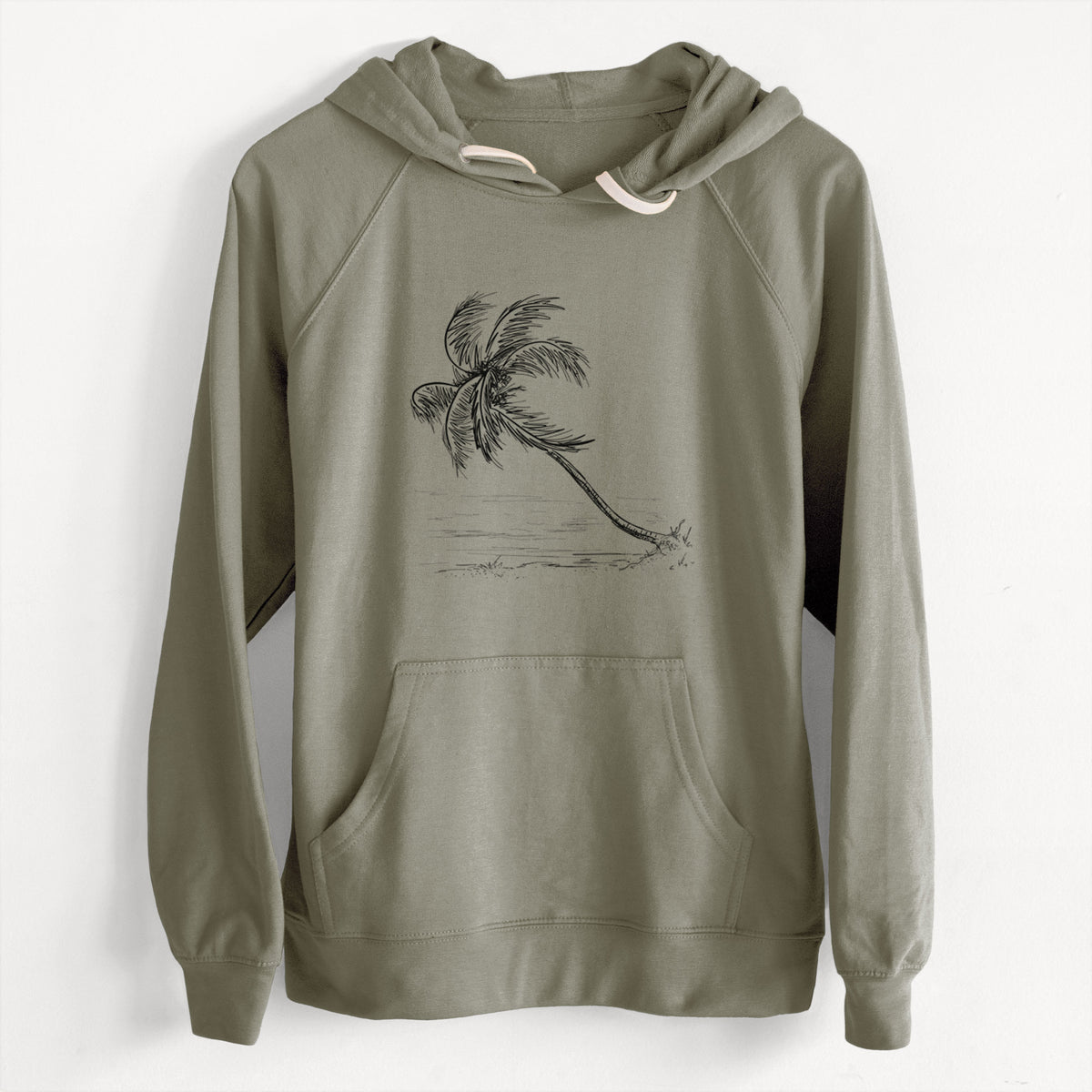 CLEARANCE - Coconut Palm - Cocos nucifera  - Unisex Slim Fit Loopback Terry Hoodie