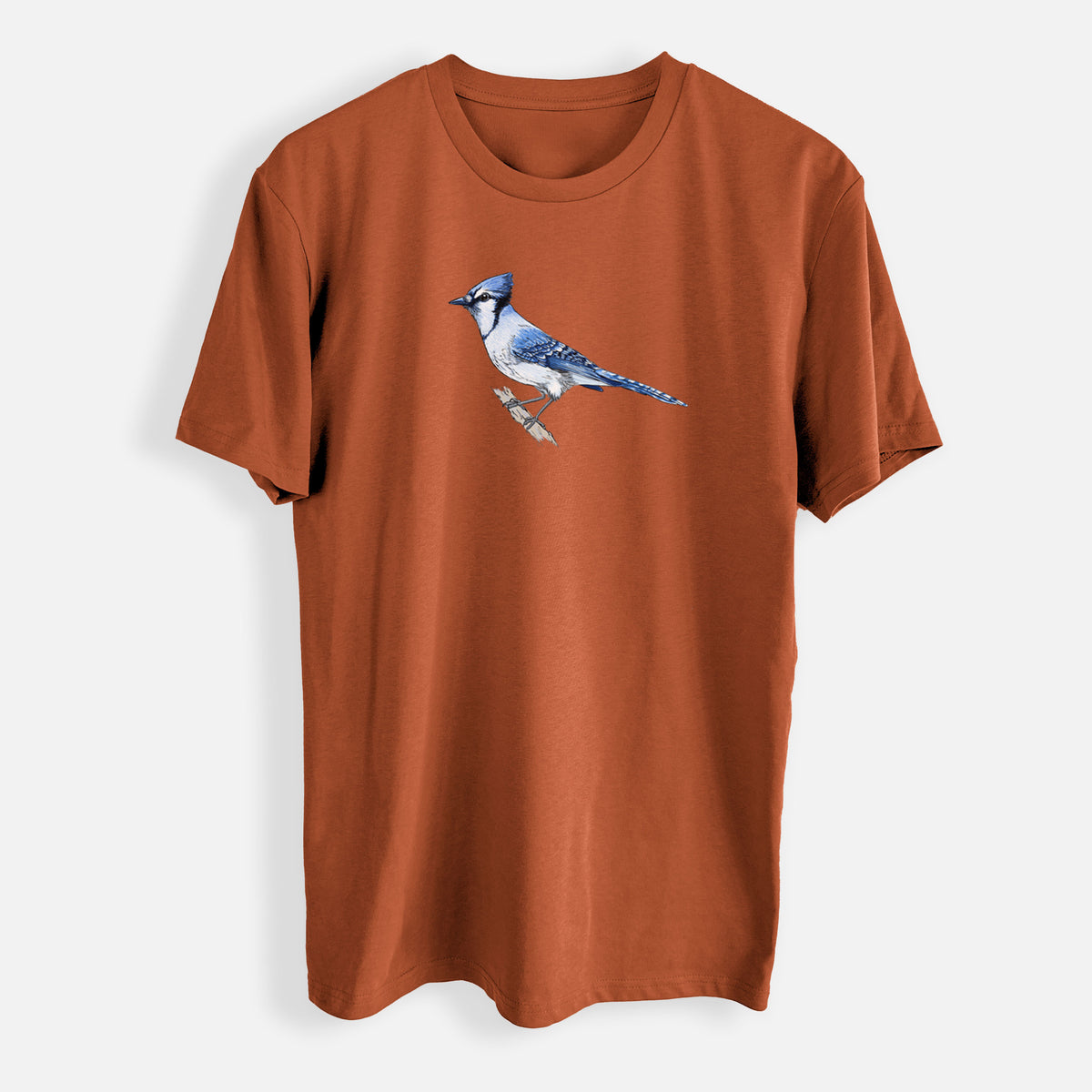 Vibrant Blue Jay - Cyanocitta cristata - Mens Everyday Staple Tee