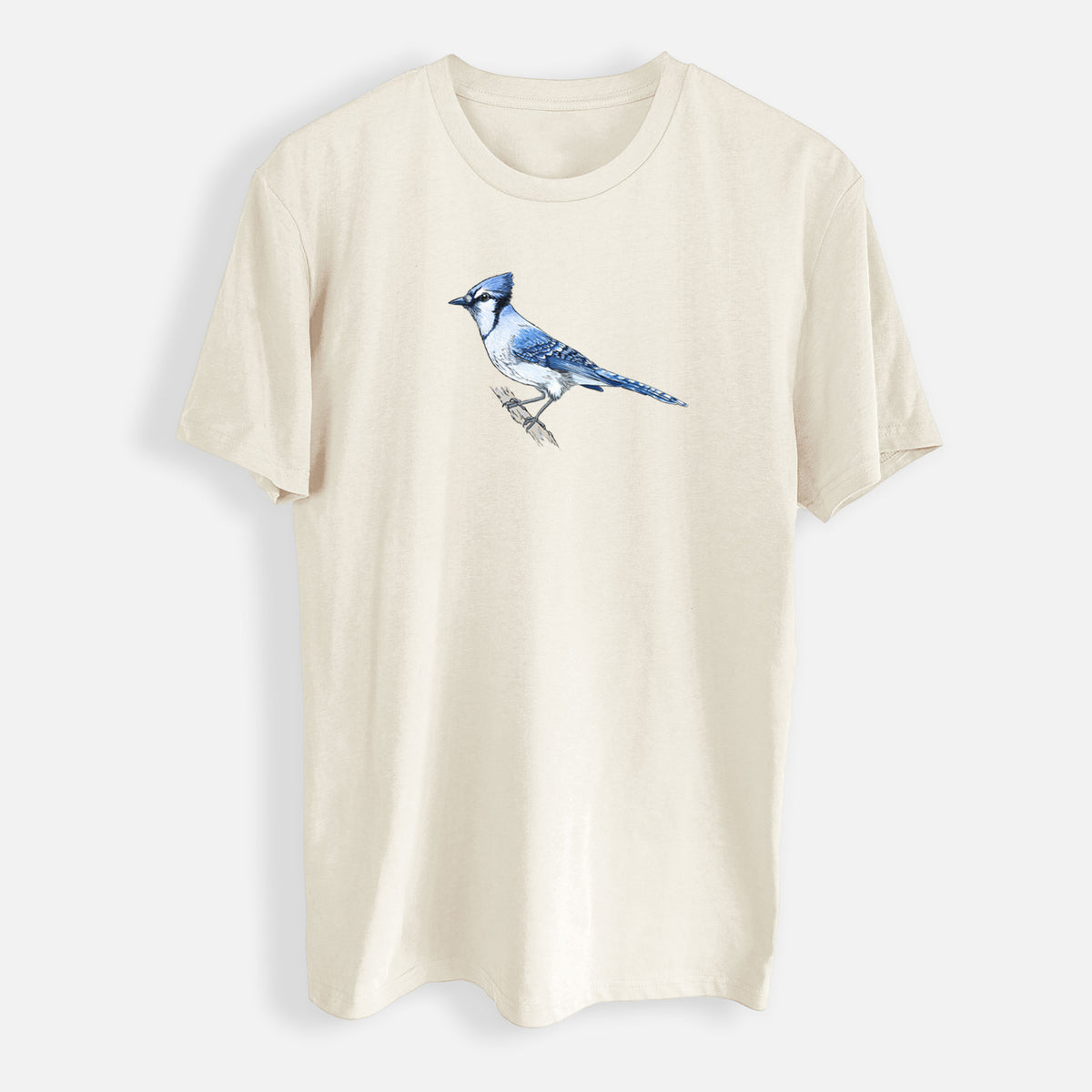 Vibrant Blue Jay - Cyanocitta cristata - Mens Everyday Staple Tee