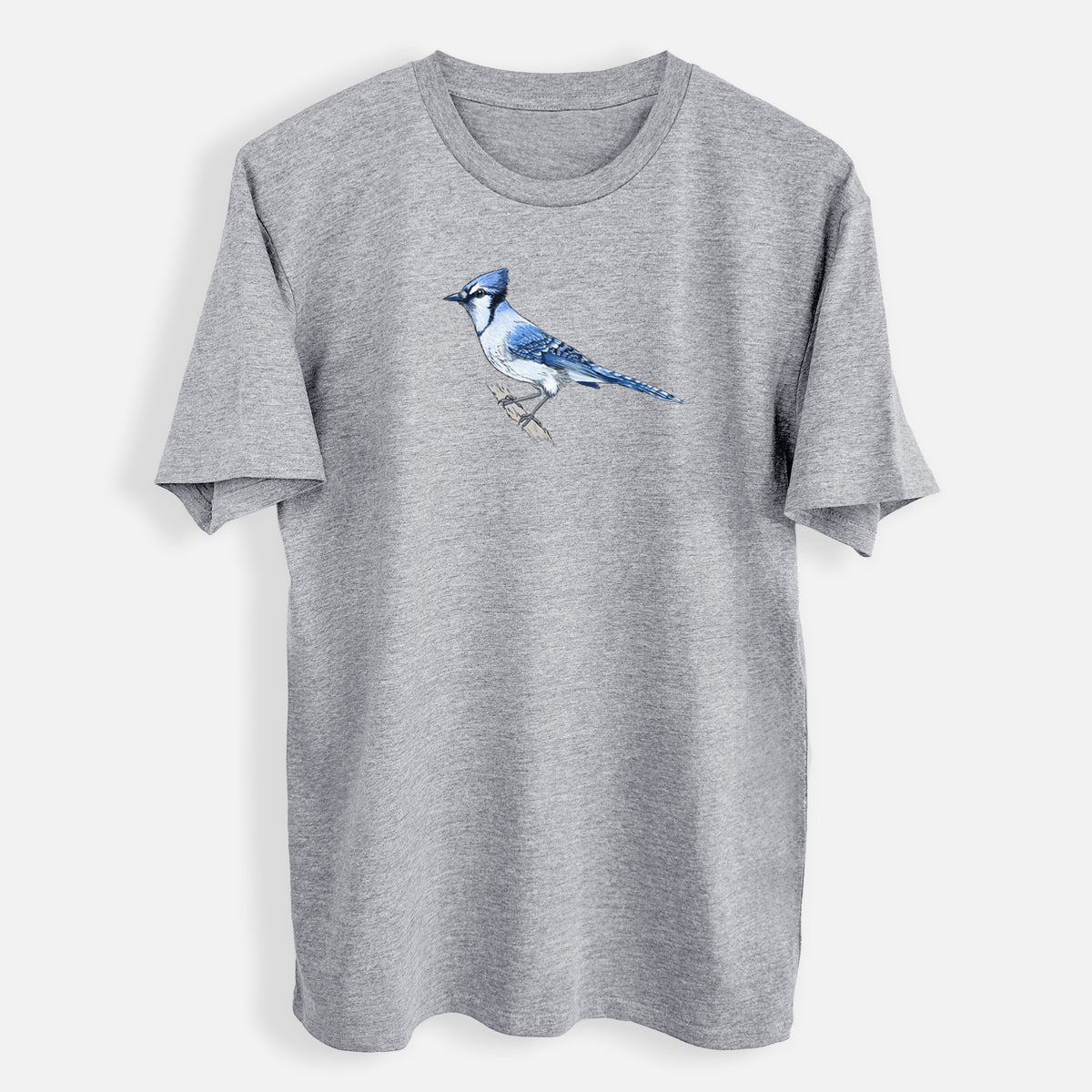 Vibrant Blue Jay - Cyanocitta cristata - Mens Everyday Staple Tee