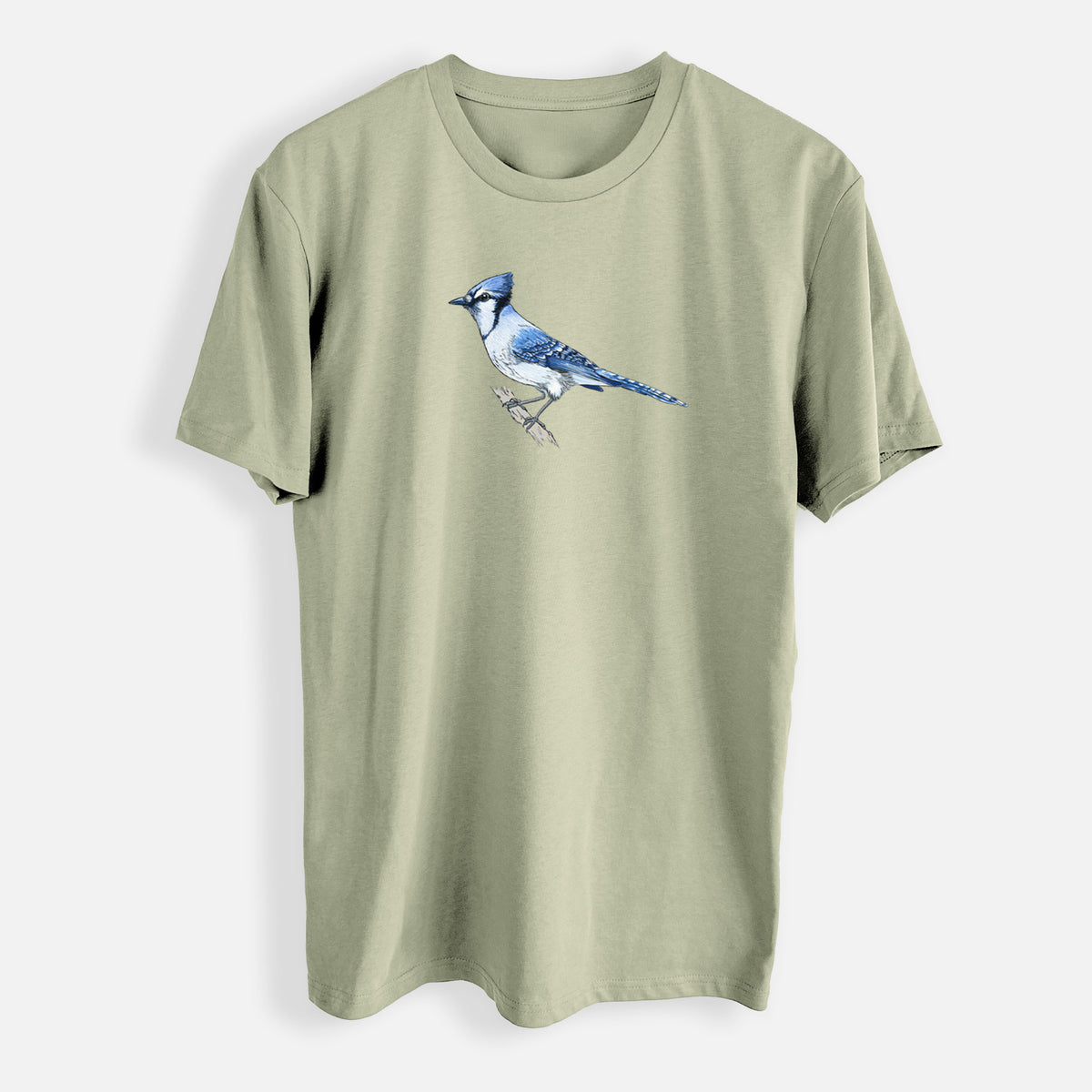 Vibrant Blue Jay - Cyanocitta cristata - Mens Everyday Staple Tee