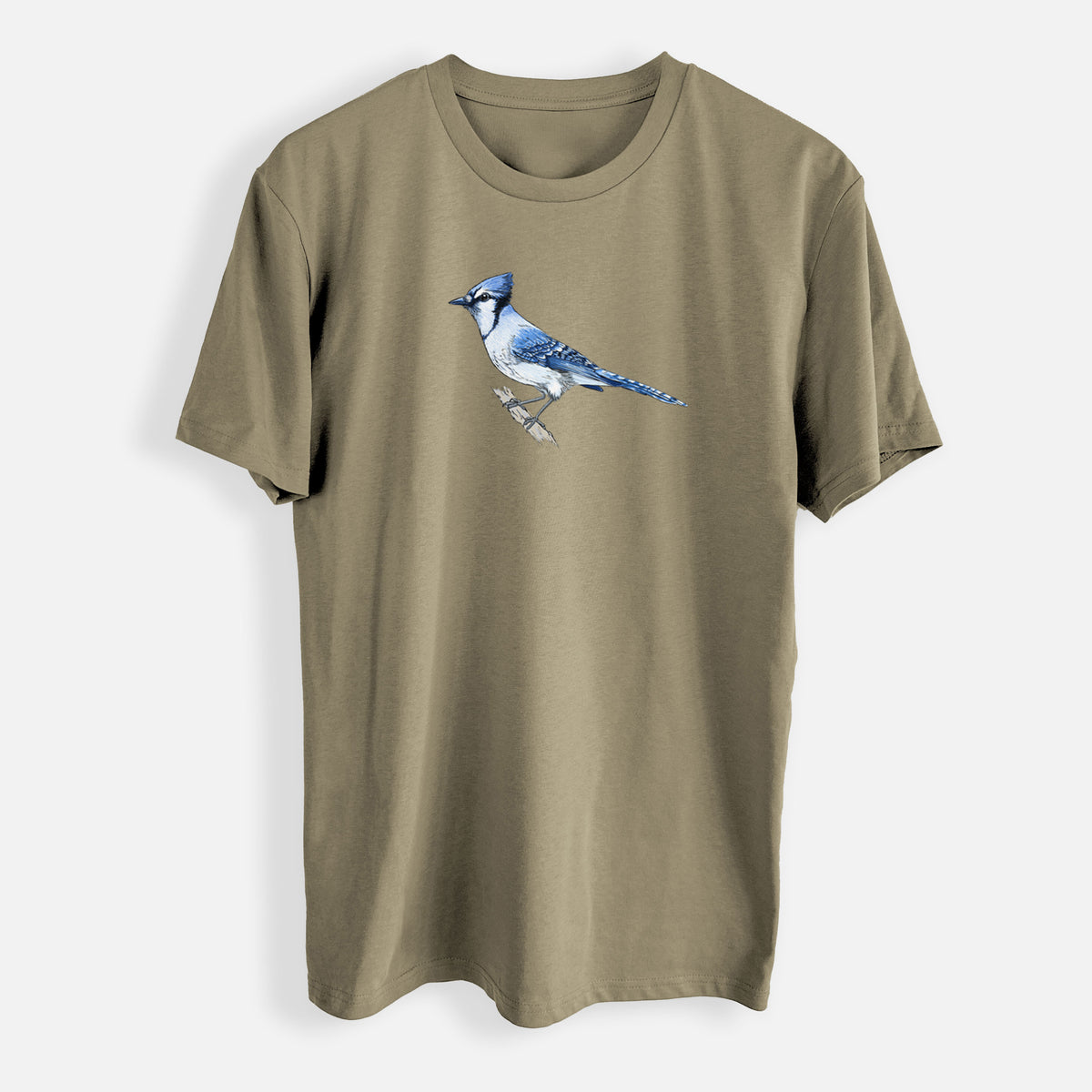 Vibrant Blue Jay - Cyanocitta cristata - Mens Everyday Staple Tee