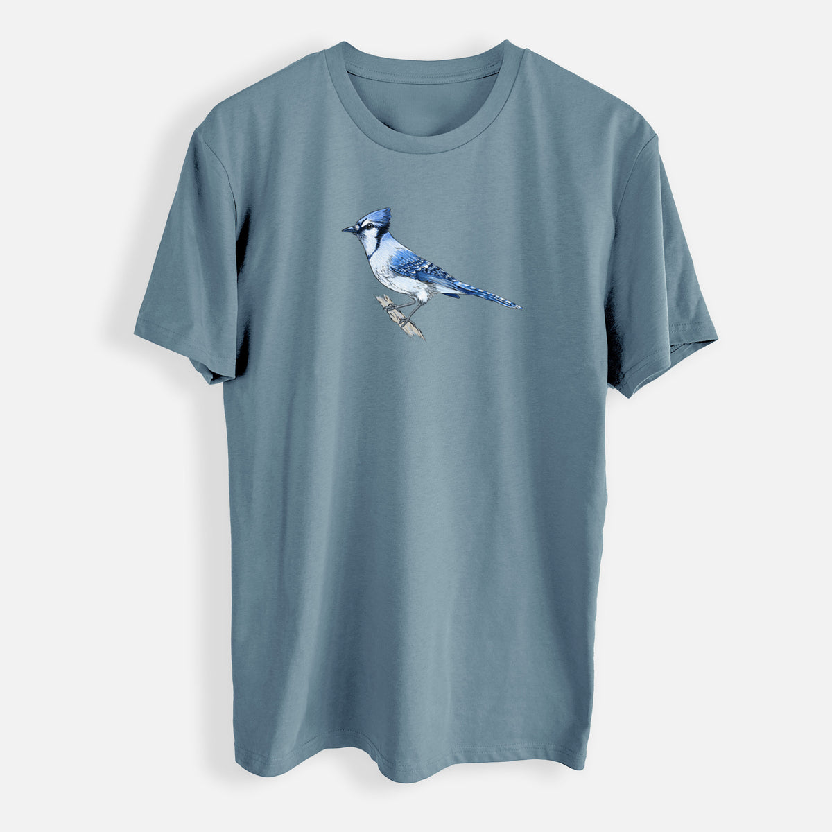 Vibrant Blue Jay - Cyanocitta cristata - Mens Everyday Staple Tee