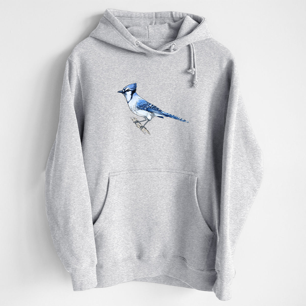 Vibrant Blue Jay - Cyanocitta cristata - Heavyweight Fleece Hoodie