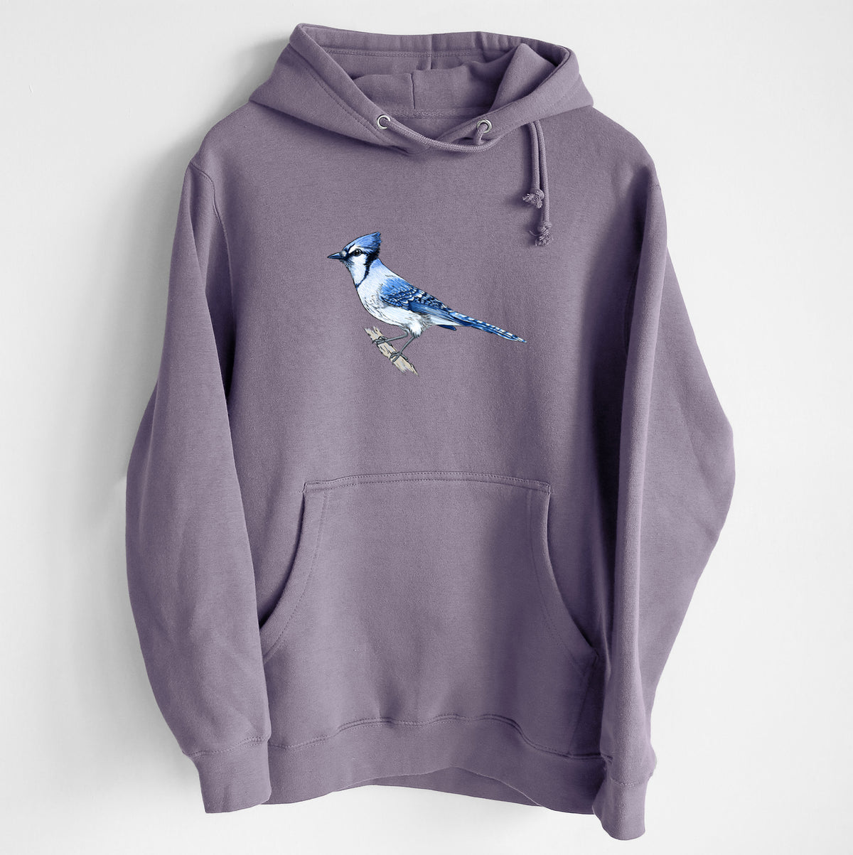 Vibrant Blue Jay - Cyanocitta cristata - Heavyweight Fleece Hoodie