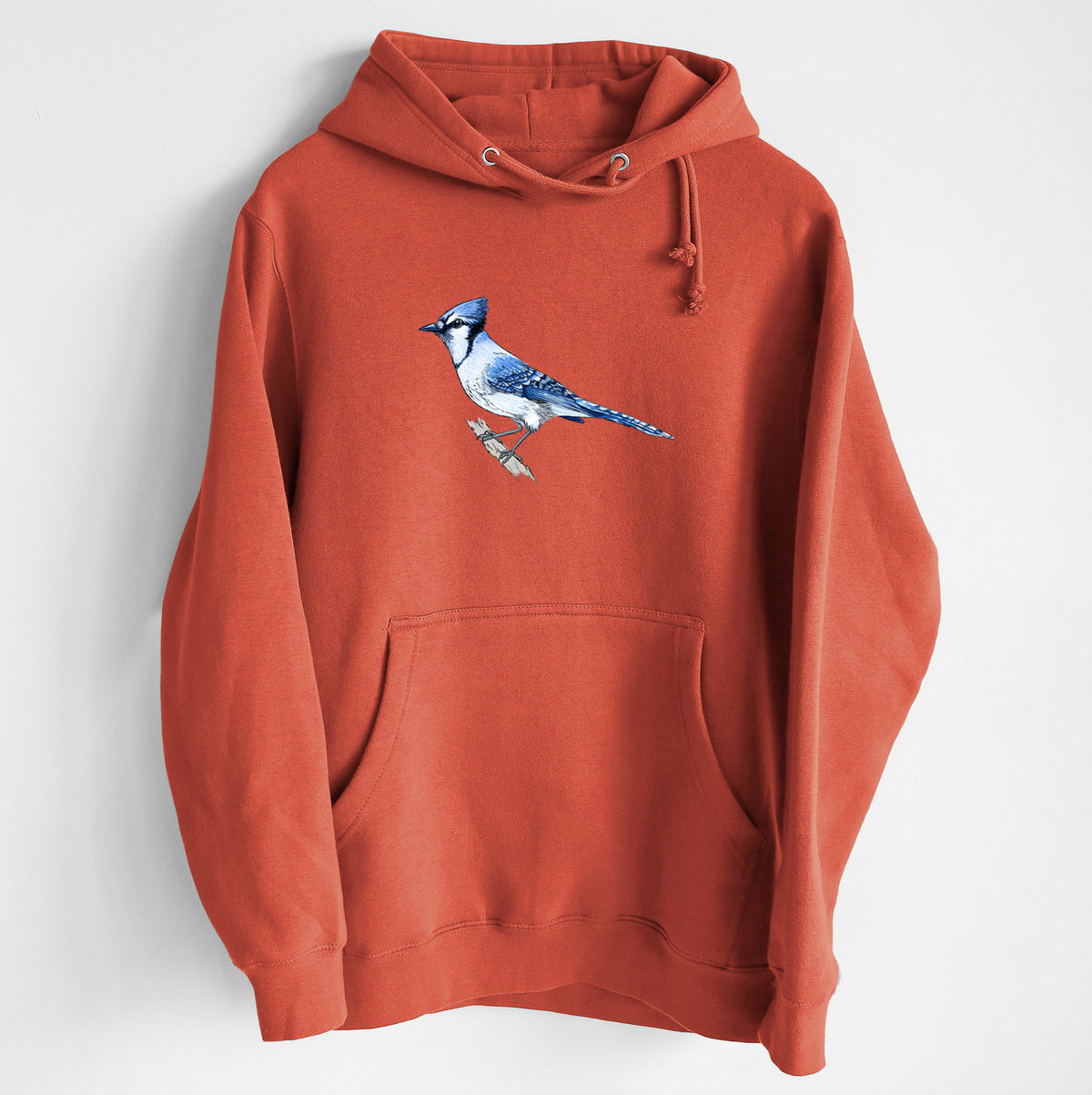 Vibrant Blue Jay - Cyanocitta cristata - Heavyweight Fleece Hoodie