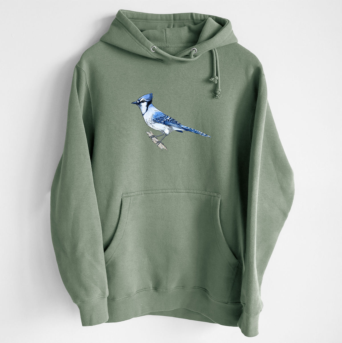 Vibrant Blue Jay - Cyanocitta cristata - Heavyweight Fleece Hoodie
