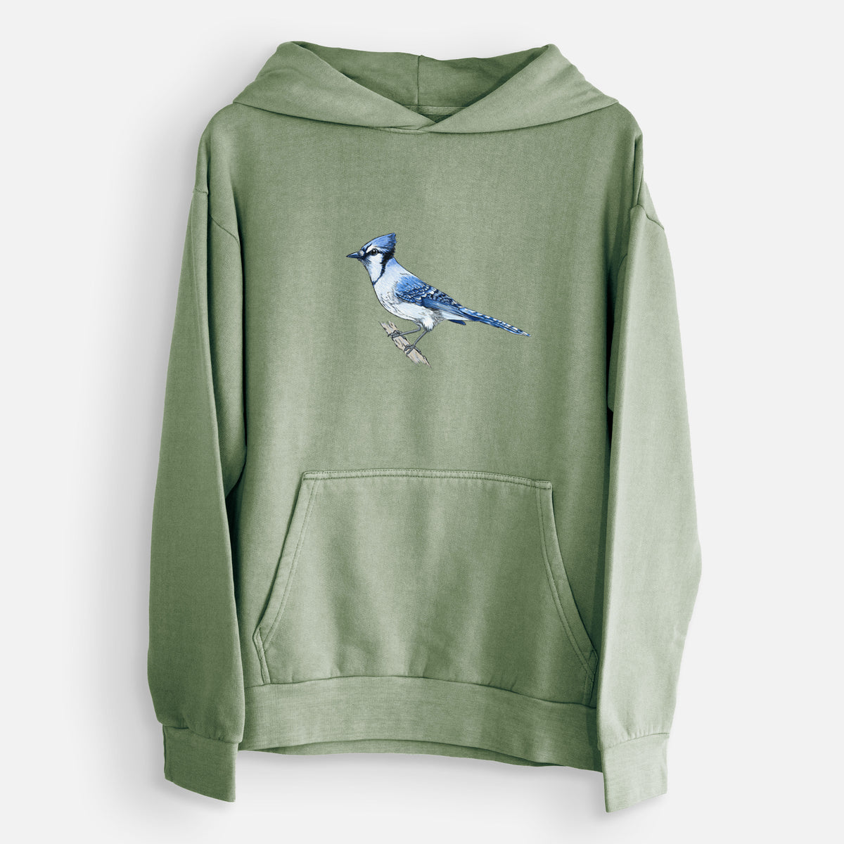 Vibrant Blue Jay - Cyanocitta cristata  - Urban Heavyweight Hoodie