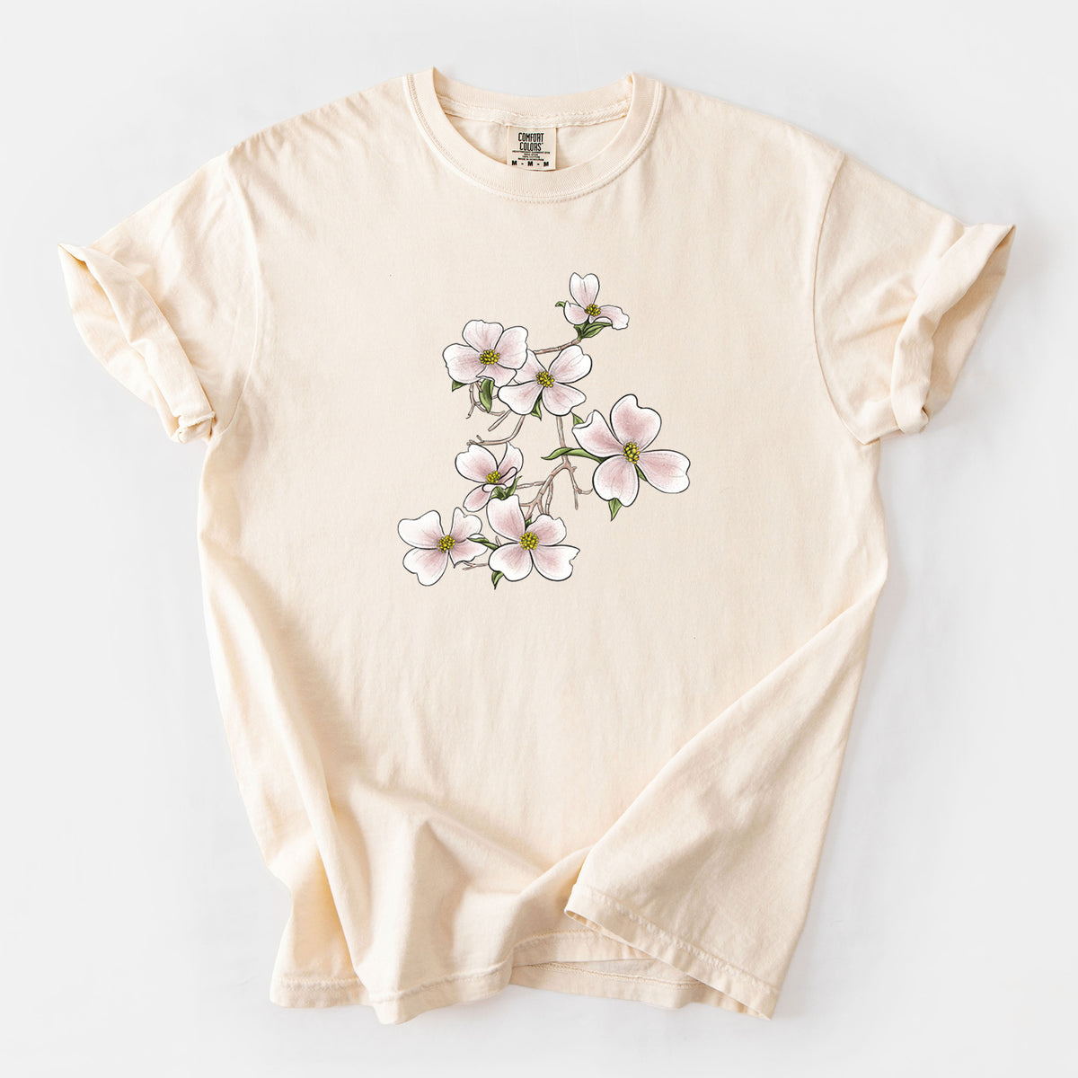 Flowering Dogwood - Cornus florida - Unisex Comfort Colors Garment-Dyed Heavyweight T-shirt