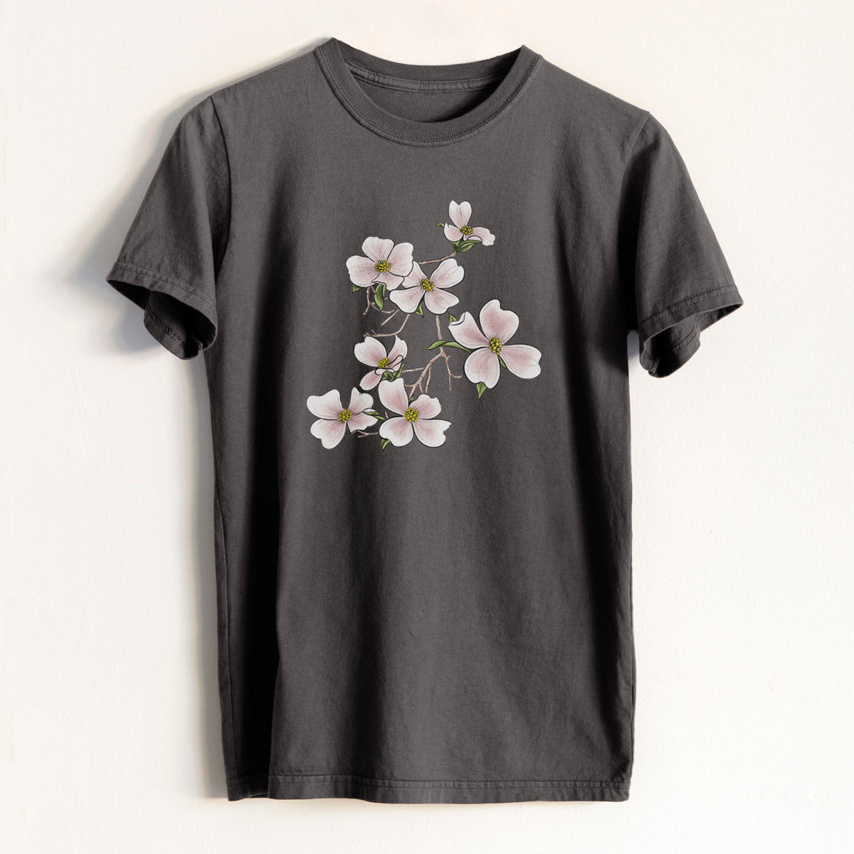 Flowering Dogwood - Cornus florida - Heavyweight Men&#39;s 100% Organic Cotton Tee