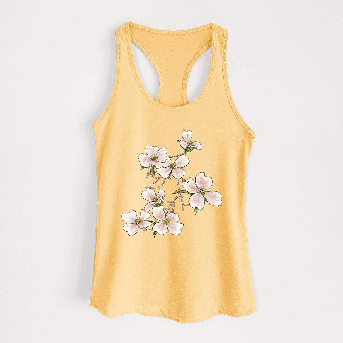 Flowering Dogwood - Cornus florida - Women&#39;s Racerback Tanktop