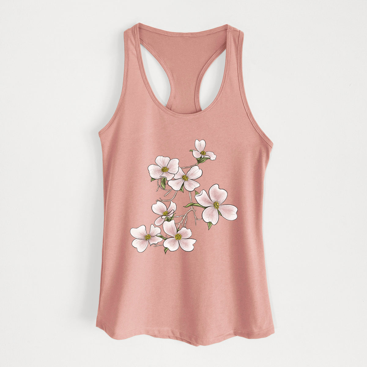 Flowering Dogwood - Cornus florida - Women&#39;s Racerback Tanktop